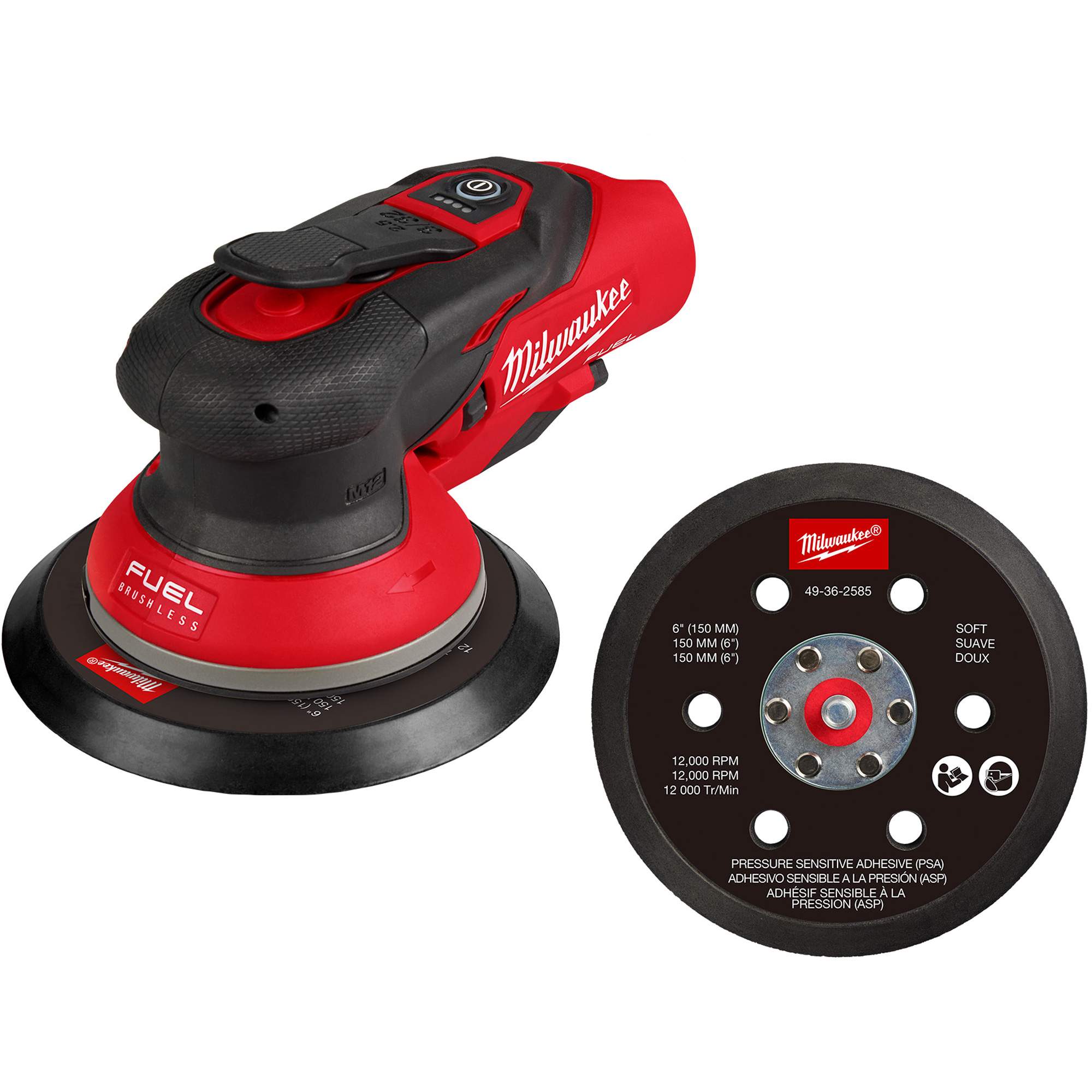 Marteau rotatif SDS MAX M12MC FUELMC, papier sablé 6", 12 V