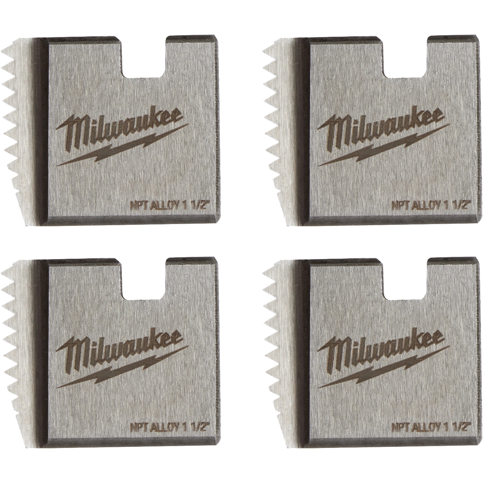 Matrices de tuyauterie portables NPT, Pour tuyau de 1-1/2", Alliage