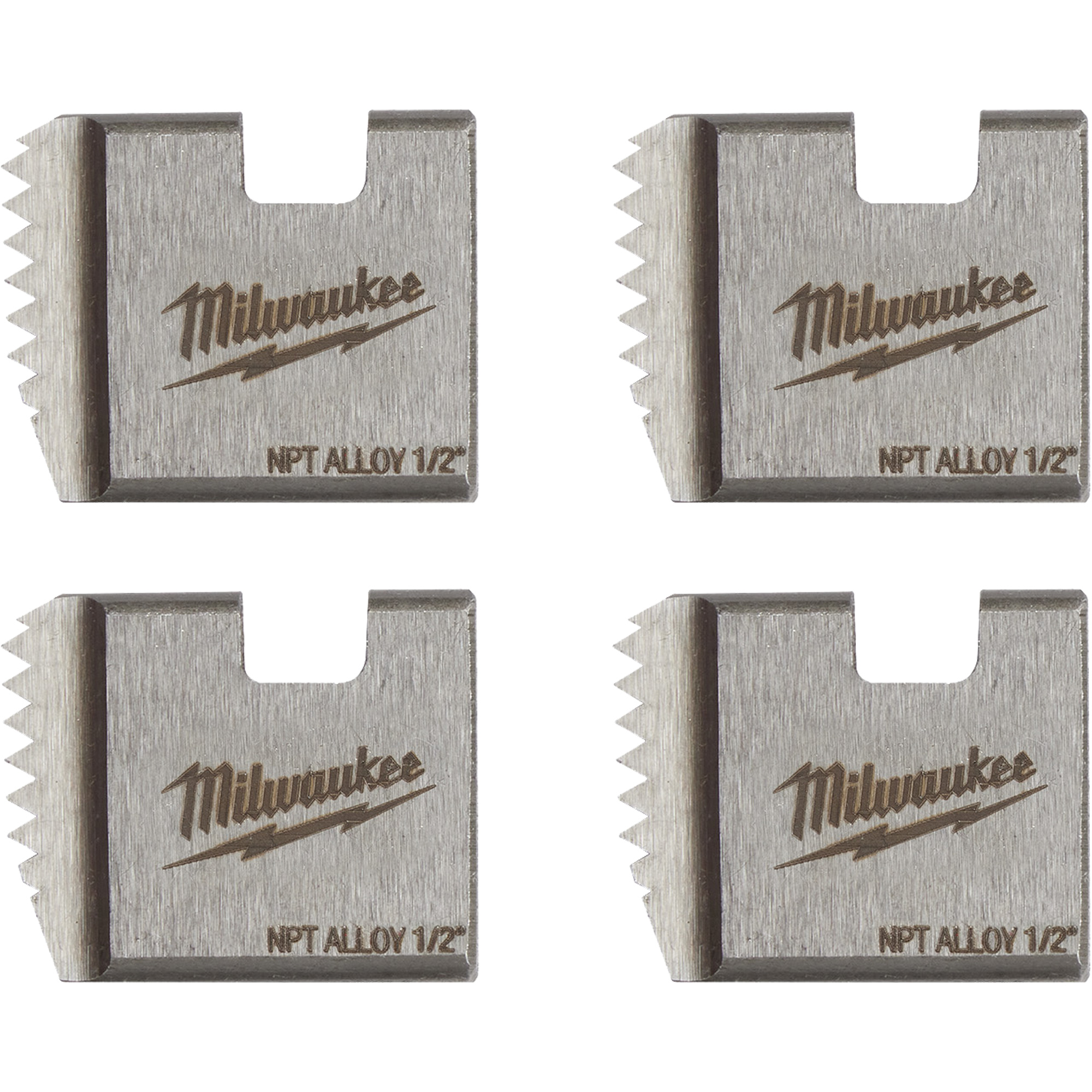 Matrices de tuyauterie portables NPT, Pour tuyau de 1/2", Alliage