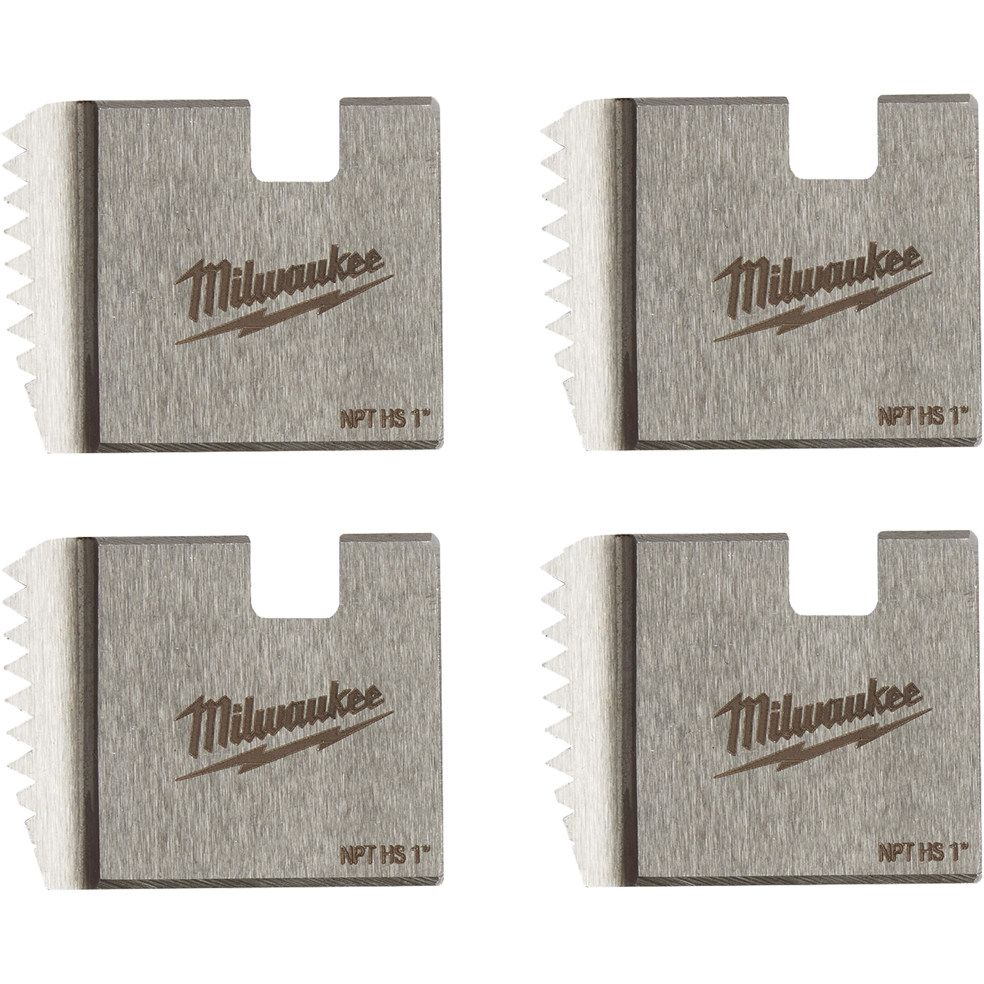 Matrices de tuyauterie portables NPT, Pour tuyau de 1", Alliage/Acier rapide