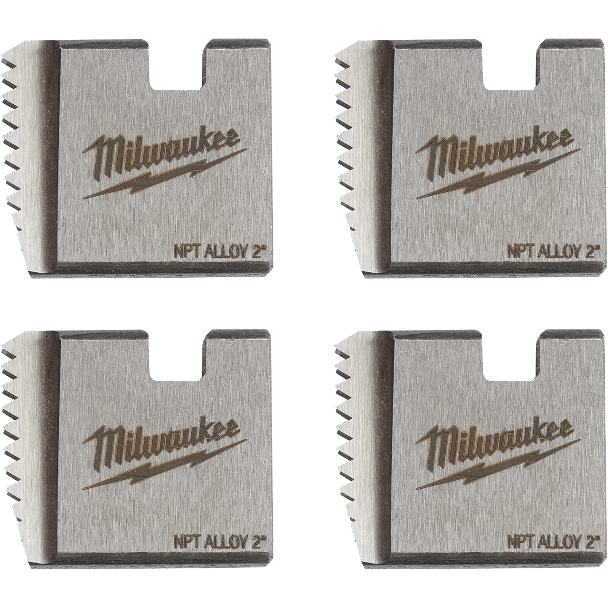 Matrices de tuyauterie portables NPT, Pour tuyau de 2", Alliage