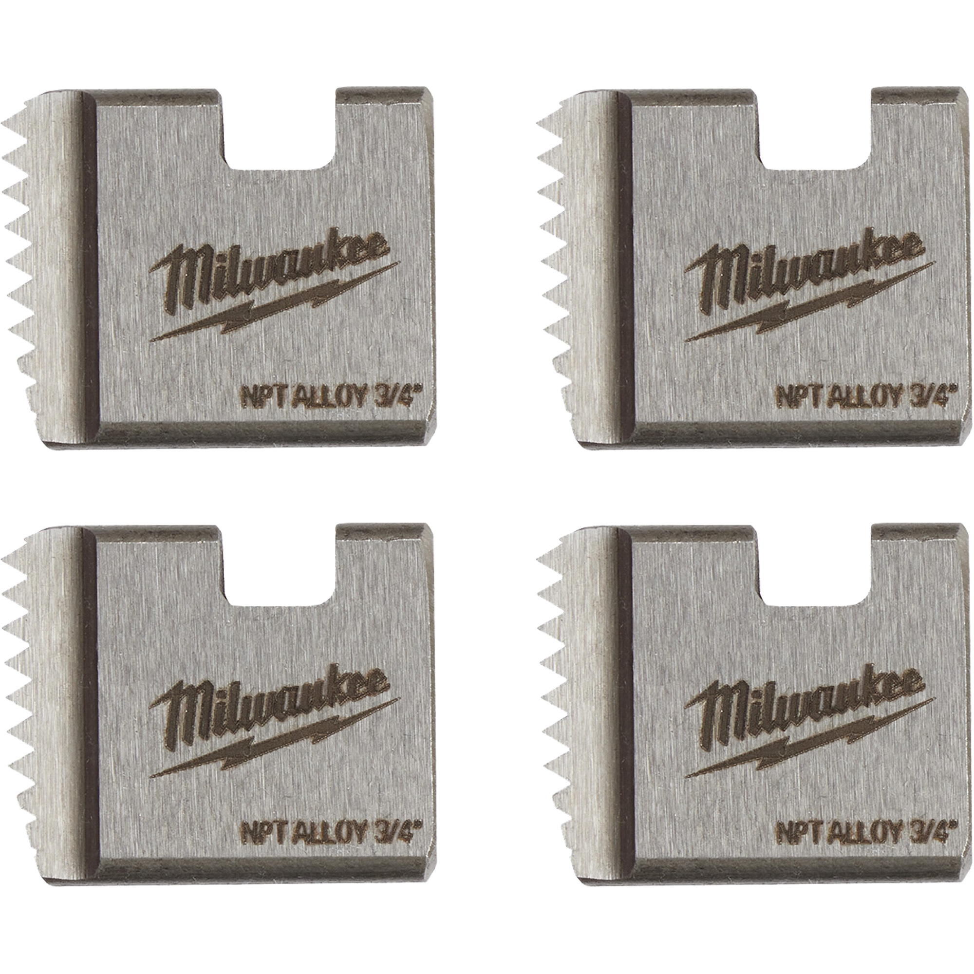 Matrices de tuyauterie portables NPT, Pour tuyau de 3/4", Alliage