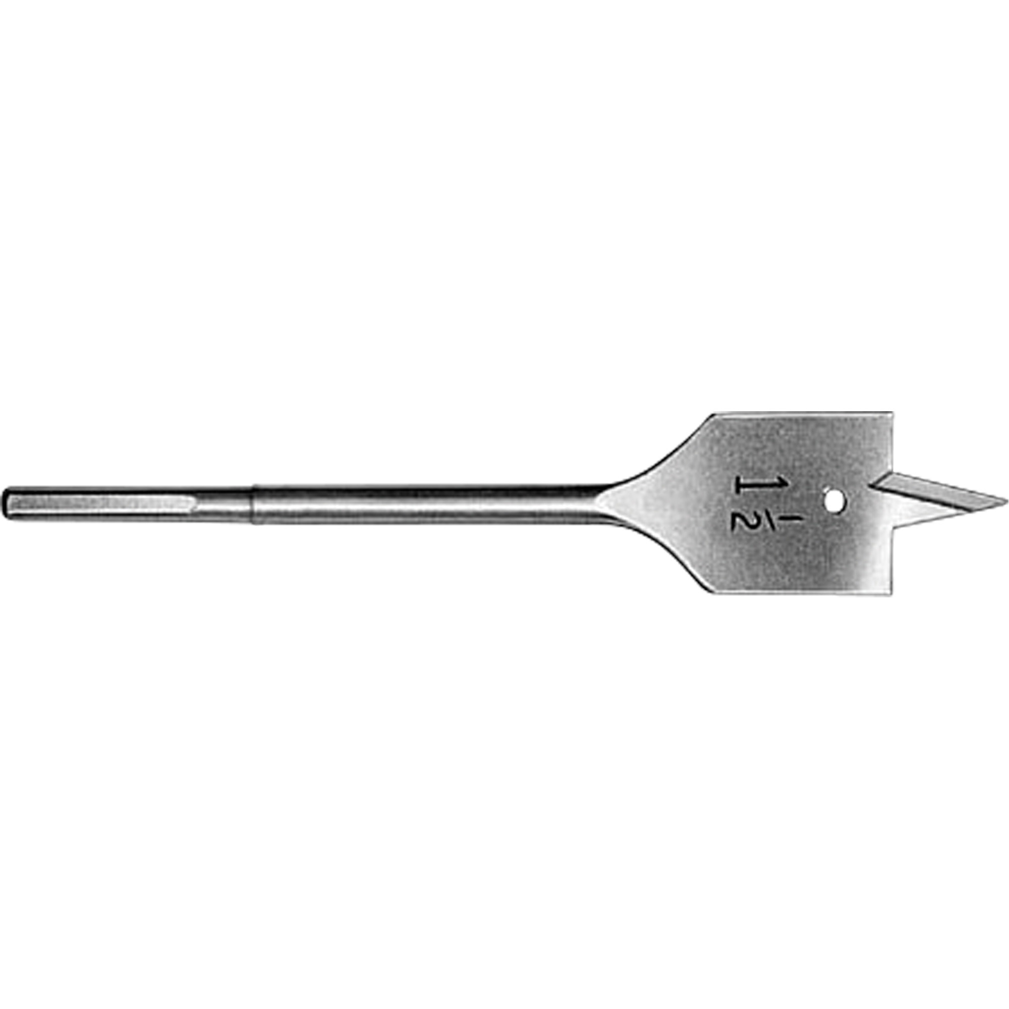 Mèche plate, Diamètre de 1/4", Tige 1/4" hex, Longeur de 6-1/8"