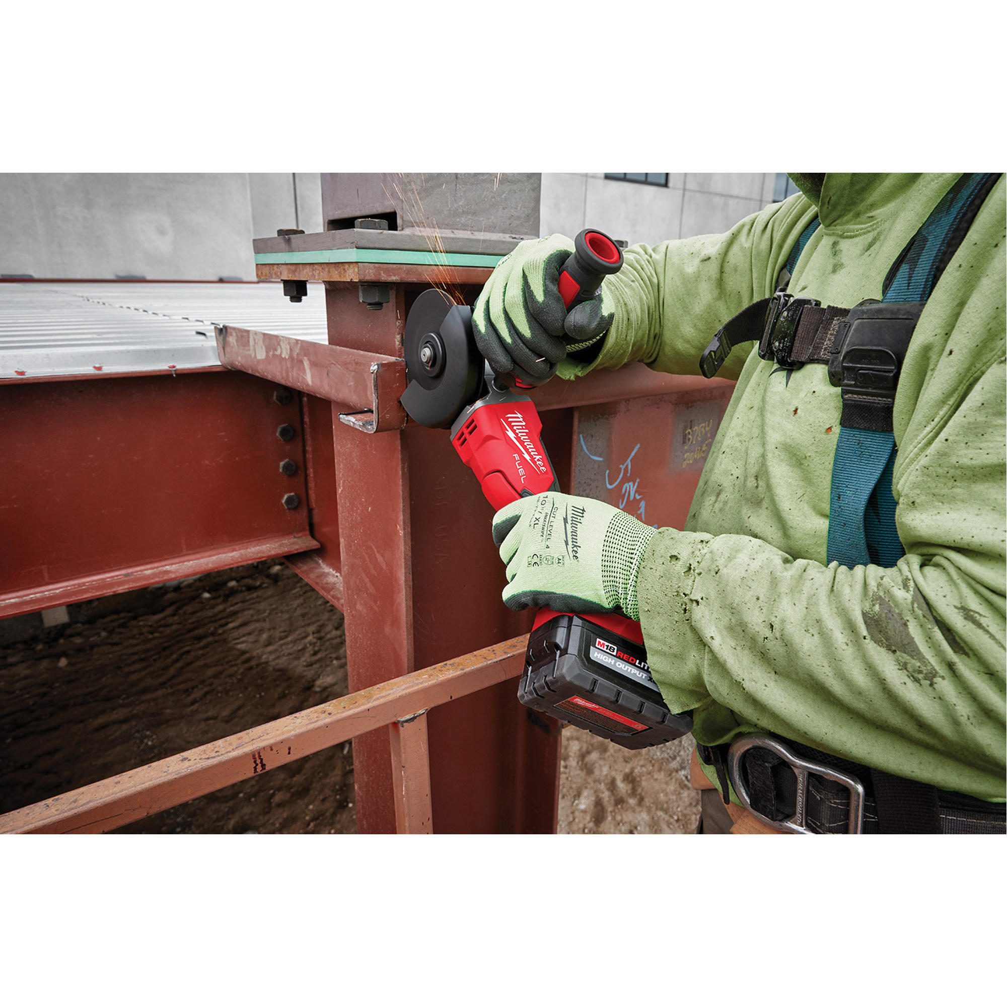 Meuleuse à frein sans blocage avec interrupteur à palette plate M18 FuelMC, 18 V, Mandrin 5", Lithium-ion – Image 4