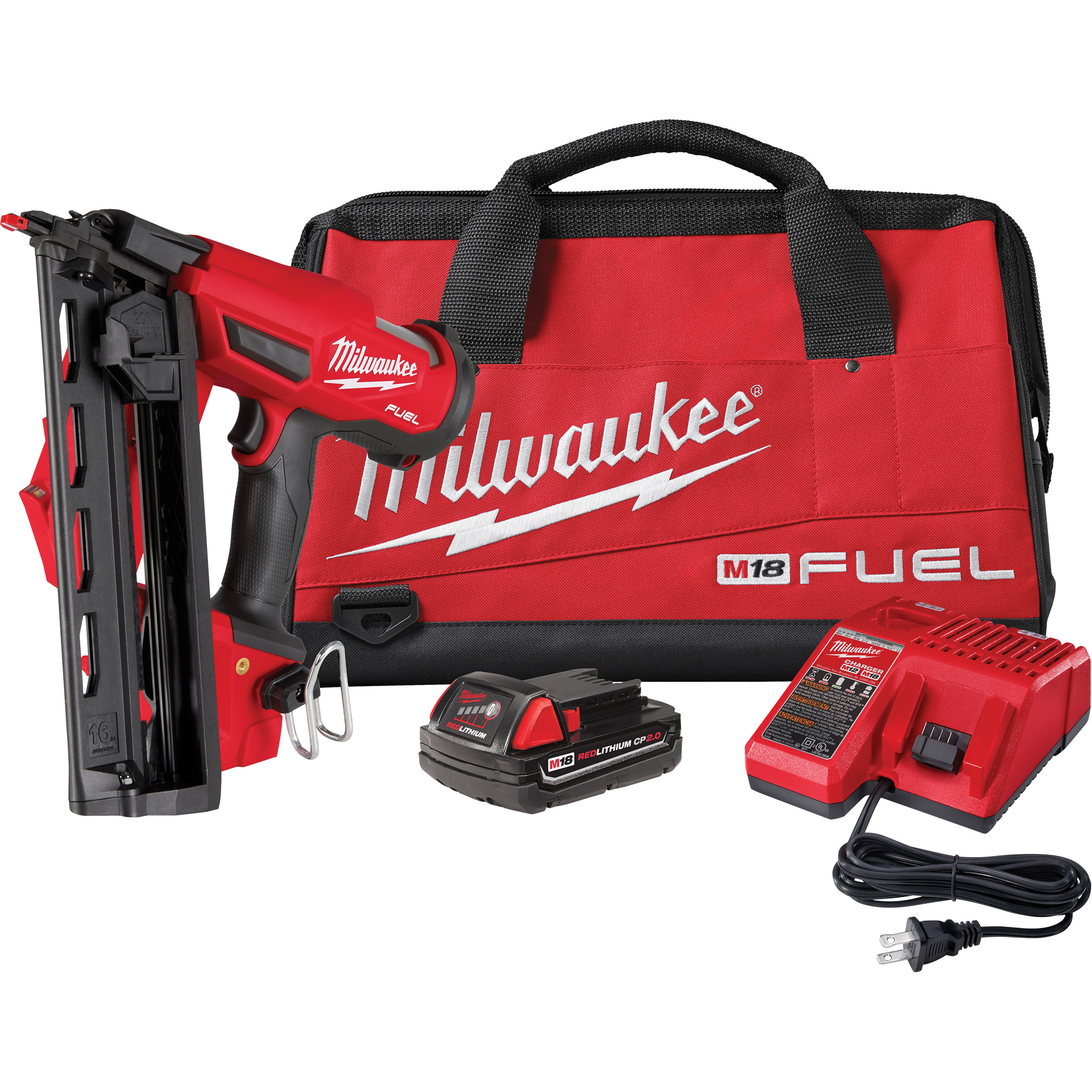 Nécessaire de clouage en biais M18 FuelMC pour clous de finition de calibre 16, 18 V, Lithium-ion