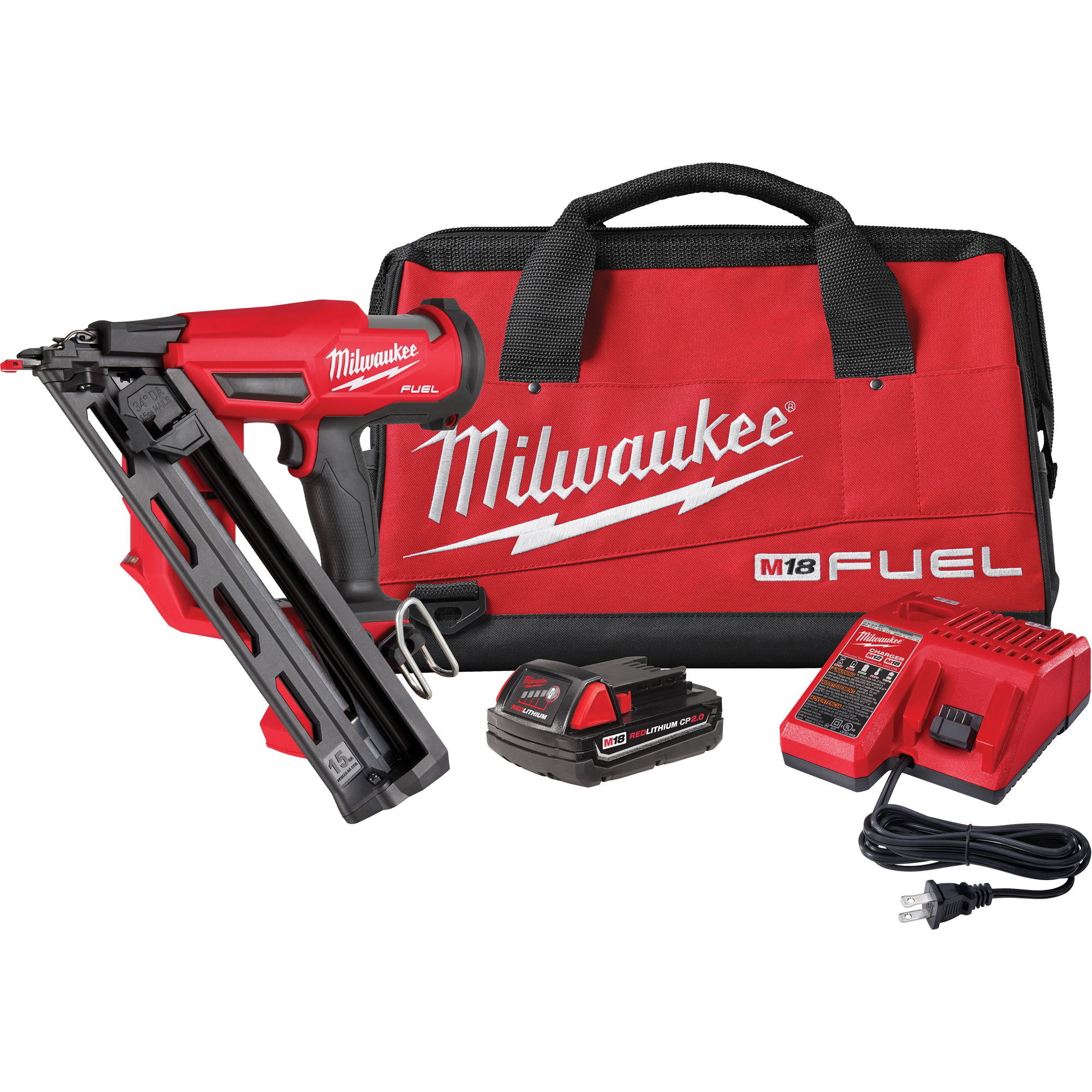 Nécessaire de clouage M18 FuelMC pour clous de finition de calibre 15, 18 V, Lithium-ion