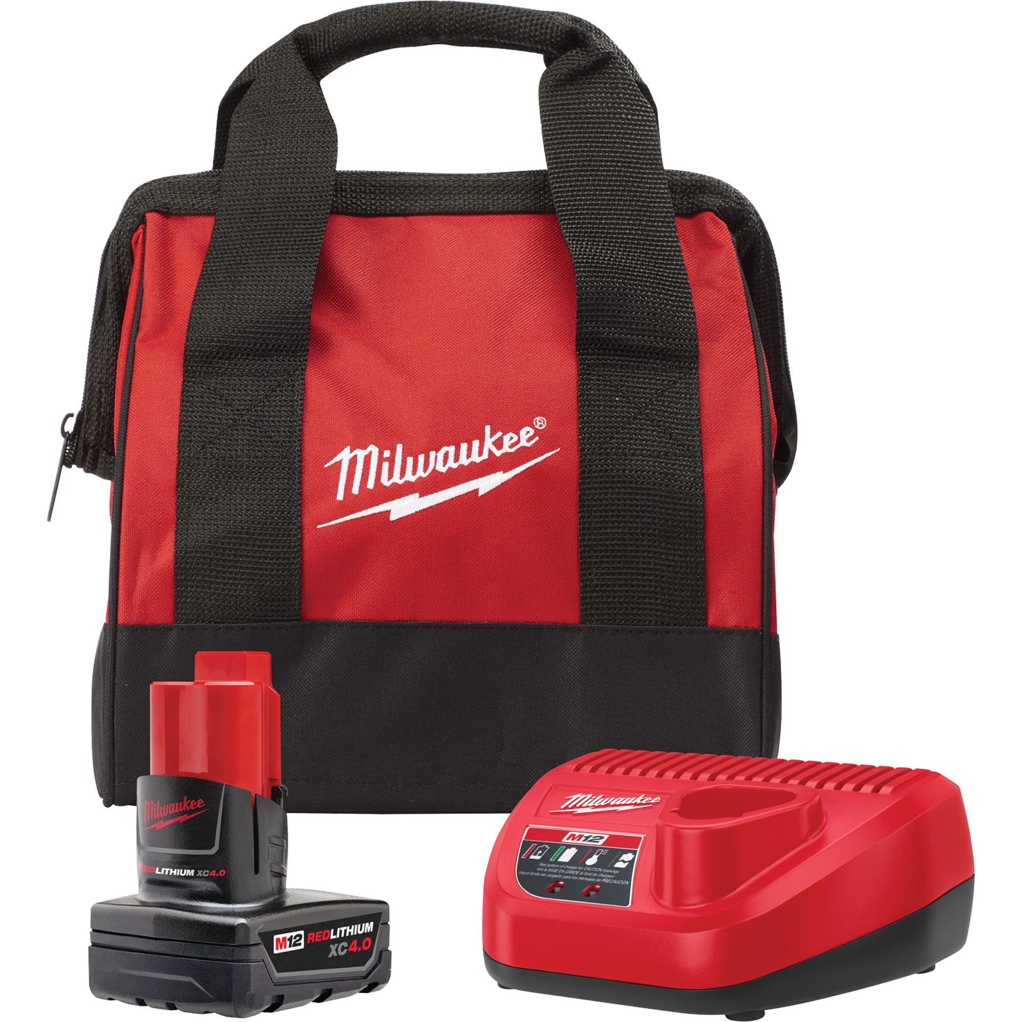 Nécessaire de départ M12MC à bloc-piles et chargeur, Lithium-ion, 12 V, 4 A