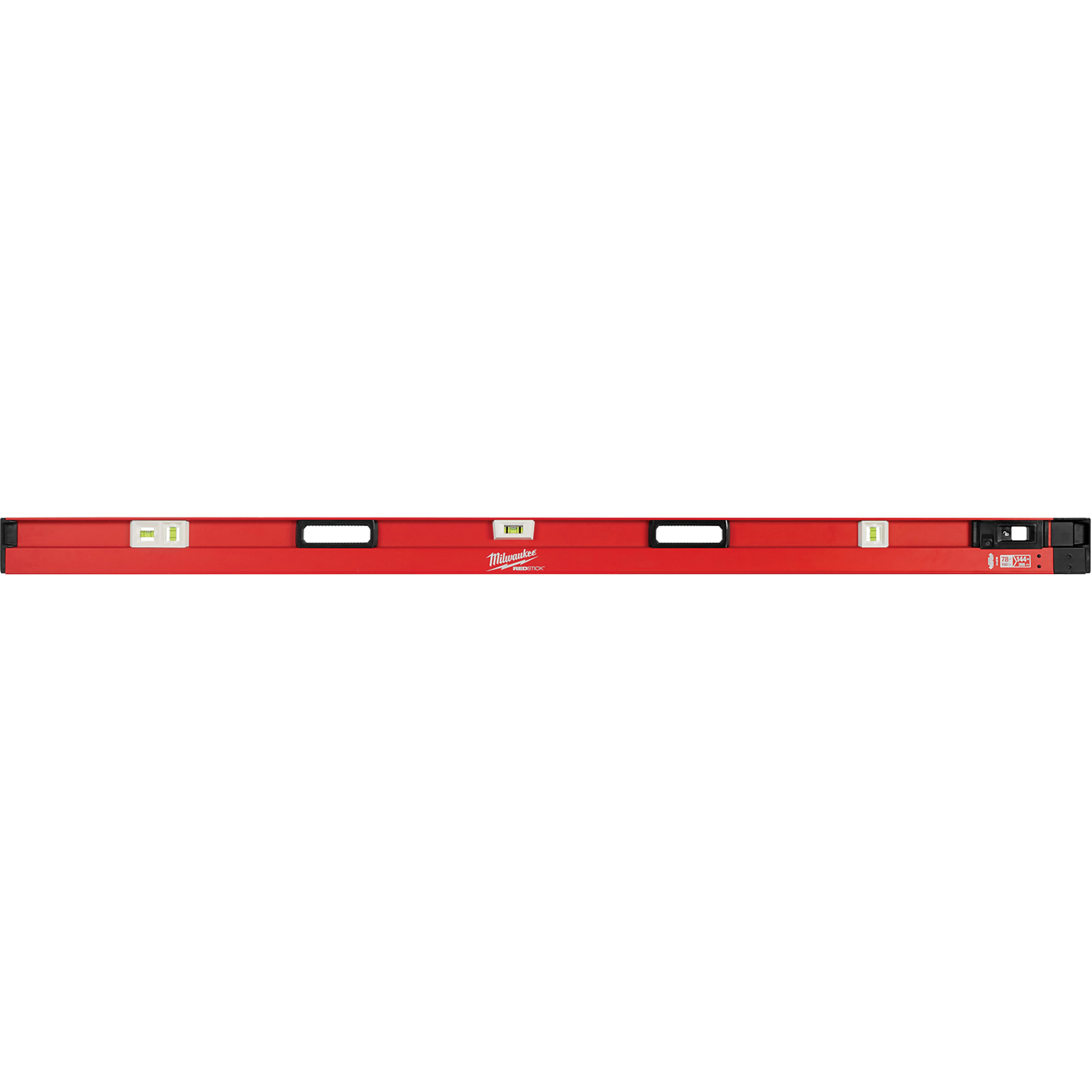 Niveau extensible RedStickMC, Poutre en I, 12' lo, Aluminium, 3, Magnétique