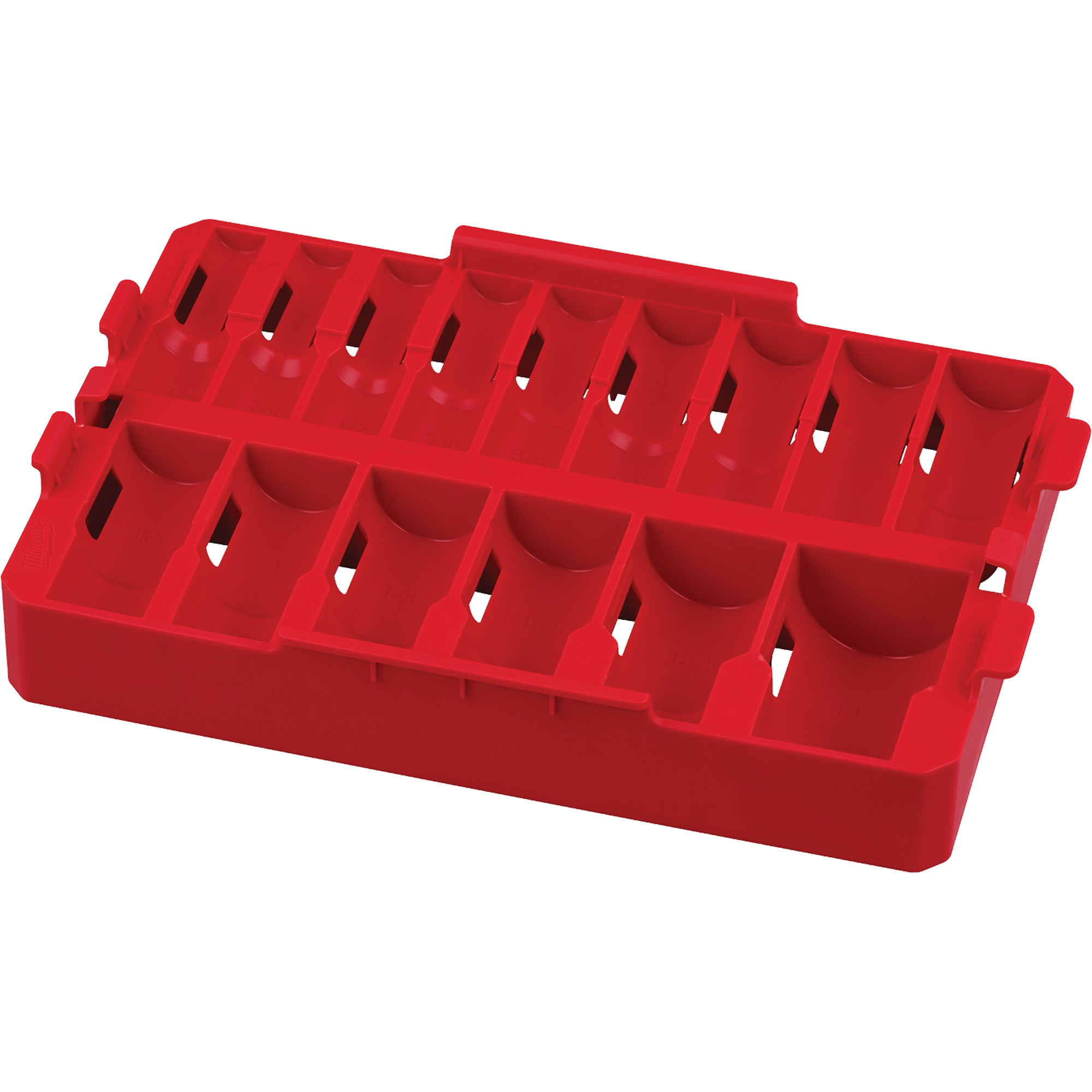 Organisateur amovible de 15 pièces pour les douilles de prise 1/2" ShockwaveMC Impact DutyMC PackoutMC