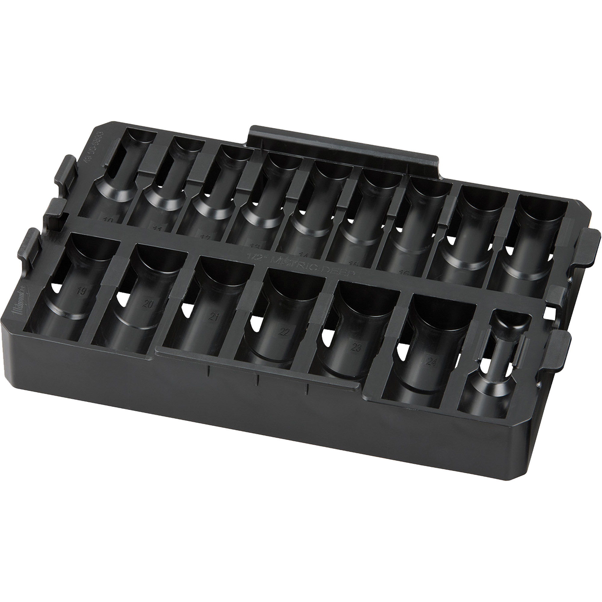 Organisateur amovible de 16 pièces pour les douilles de prise 1/2" ShockwaveMC Impact DutyMC PackoutMC