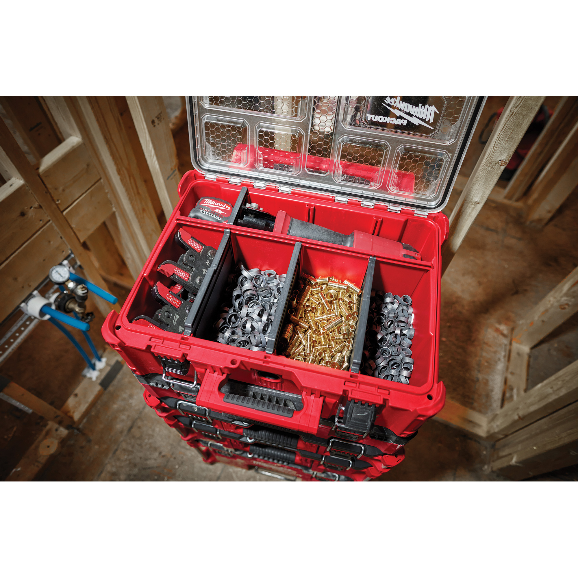 Organisateur grande capacité PackoutMC, 15-1/5" x 19-7/10" x 7", Rouge – Image 4