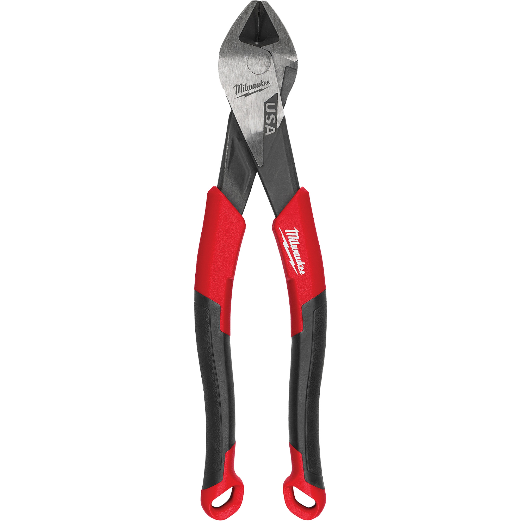 Pinces coupantes diagonales à prise confortable avec tête angulaire, 8" lo