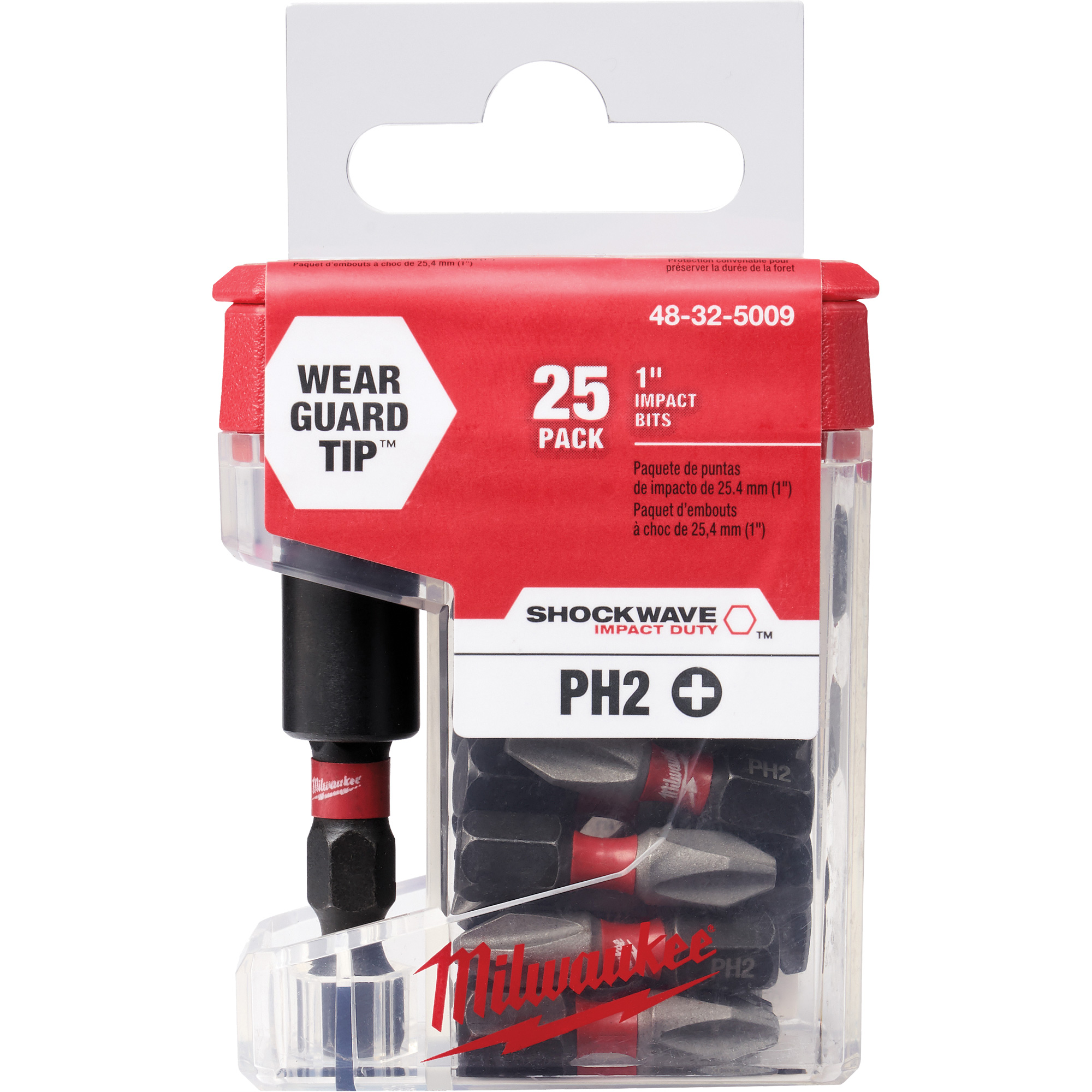 Porte-embout magnétique ShockwaveMC avec embouts Phillips