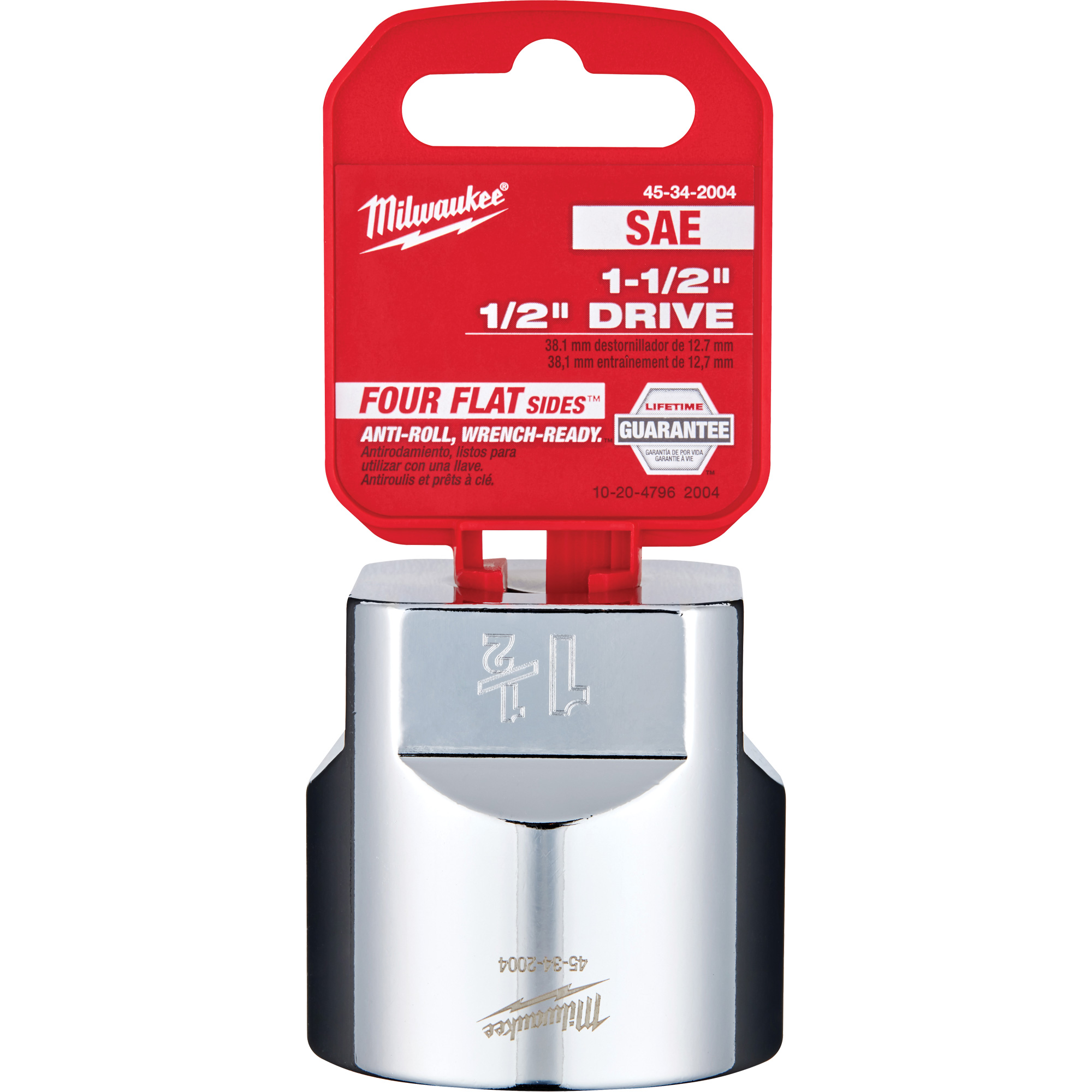 Prise SAE avec côtés Four FlatsMC, 1-1/2", Prise 1/2", 6 pans