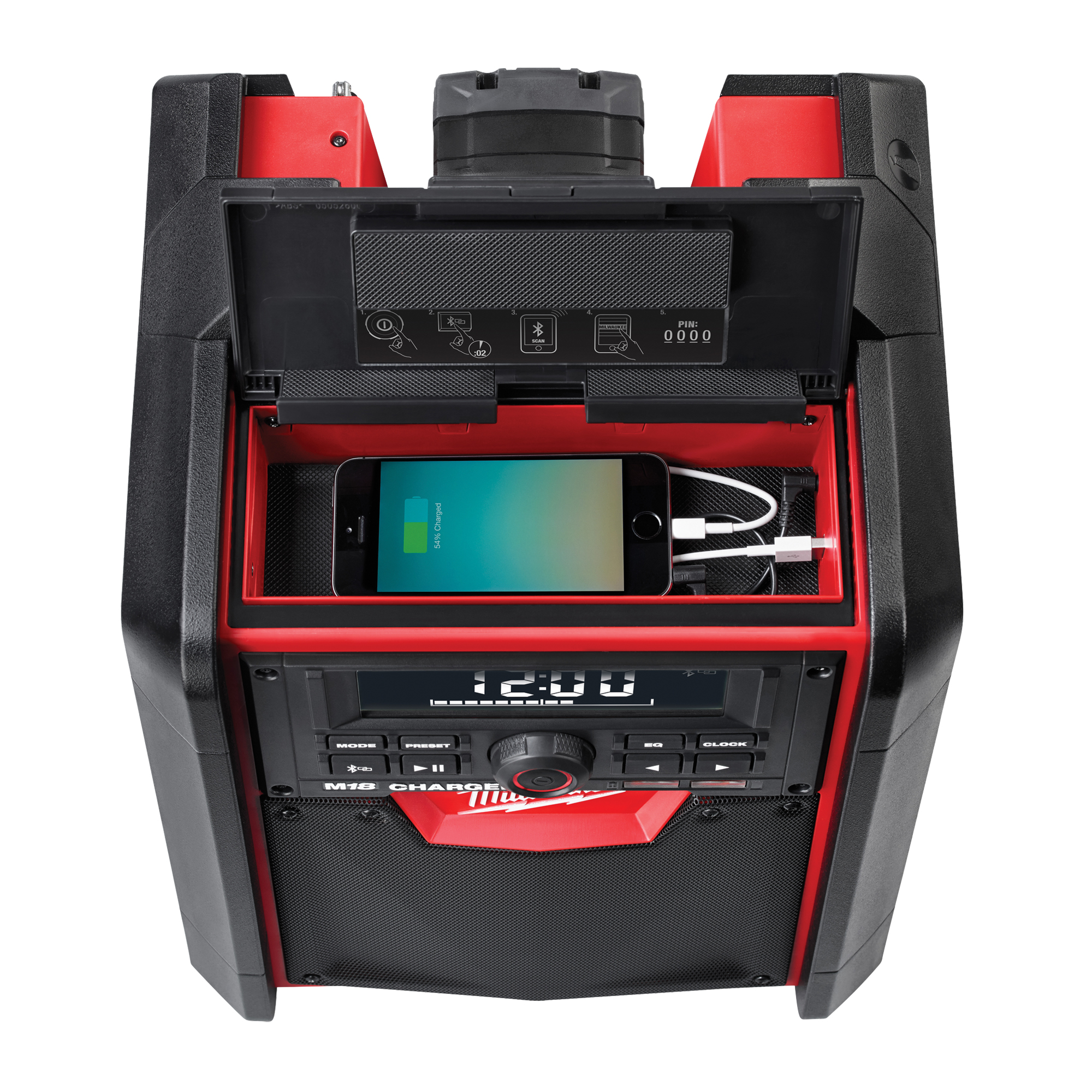 Radio et chargeur pour le chantier M18MC, 18 V, Lithium-ion – Image 3