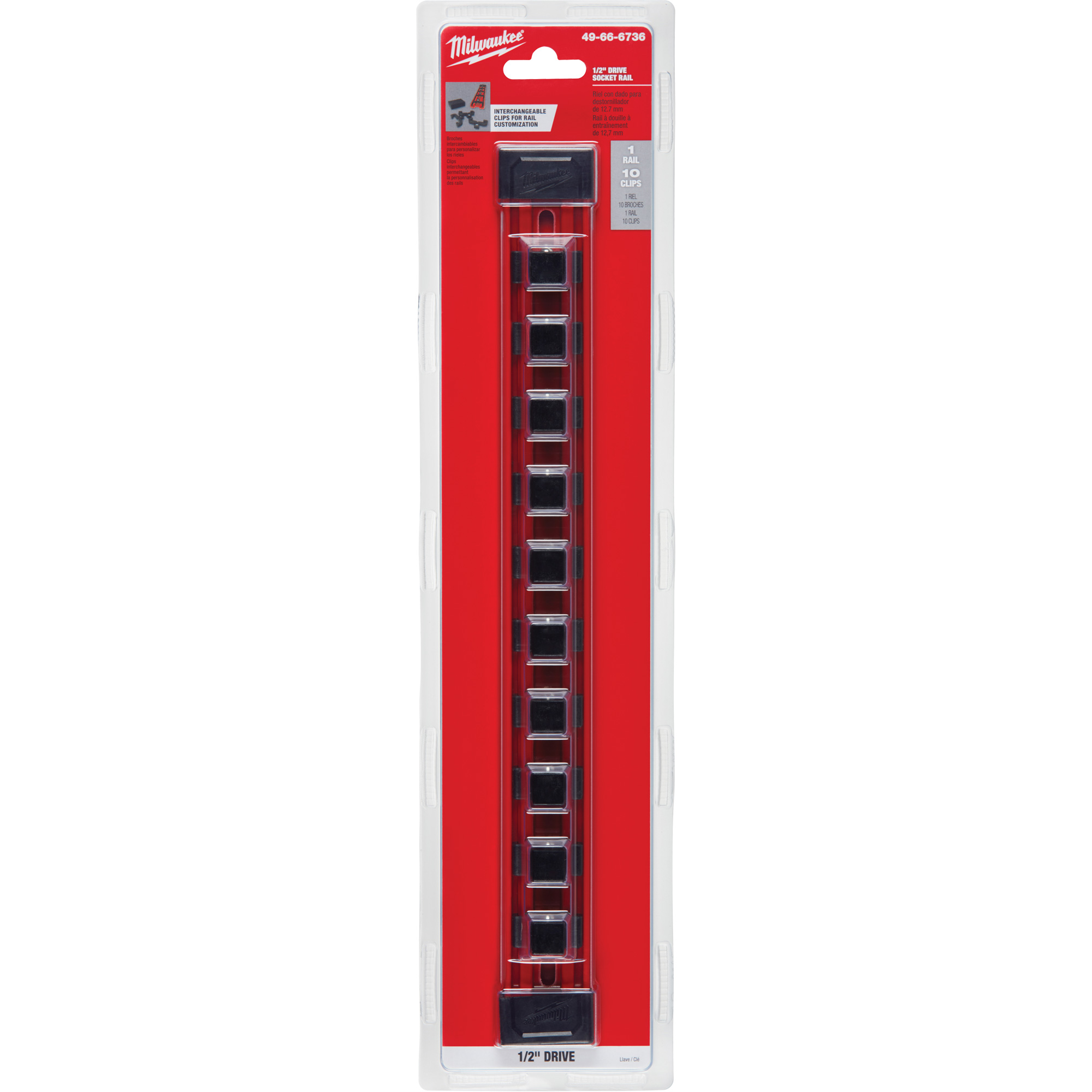 Rail à douille pour outil 1/2"