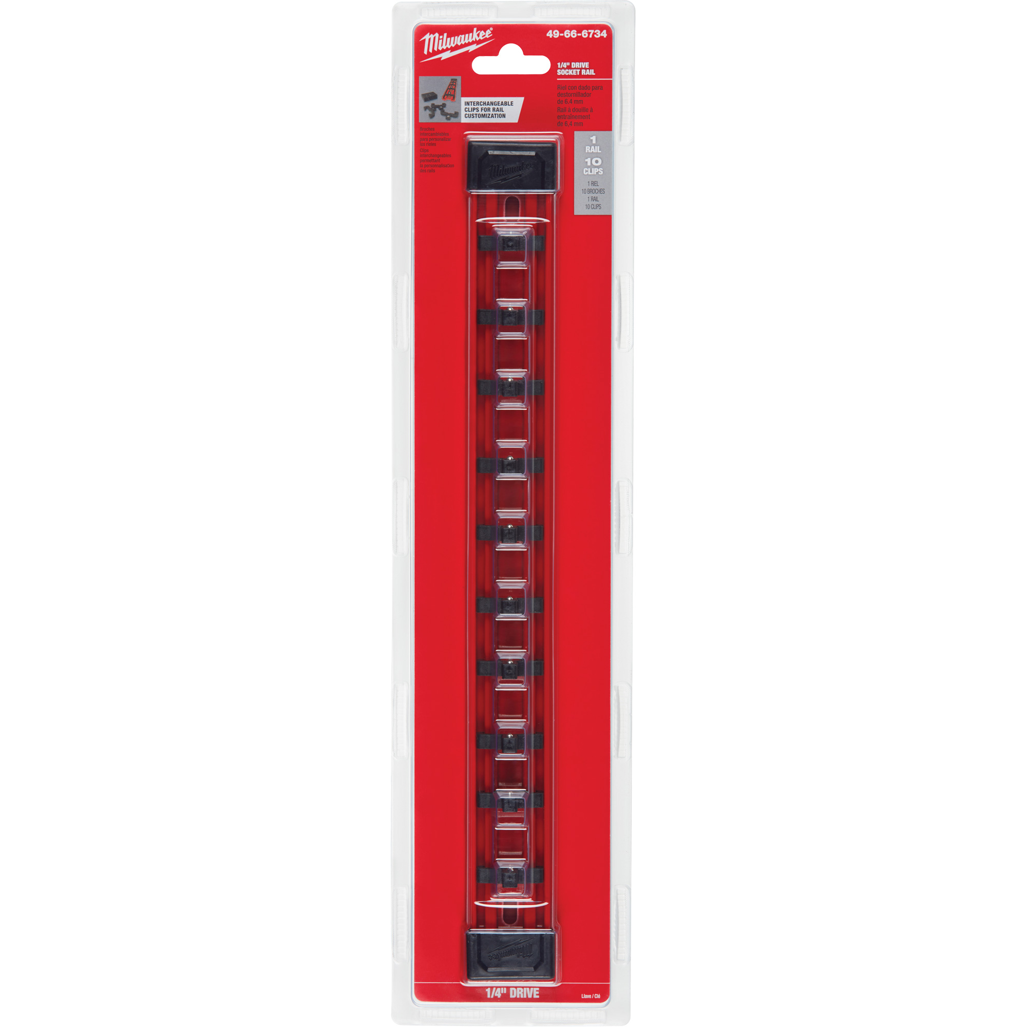 Rail à douille pour outil 1/4"