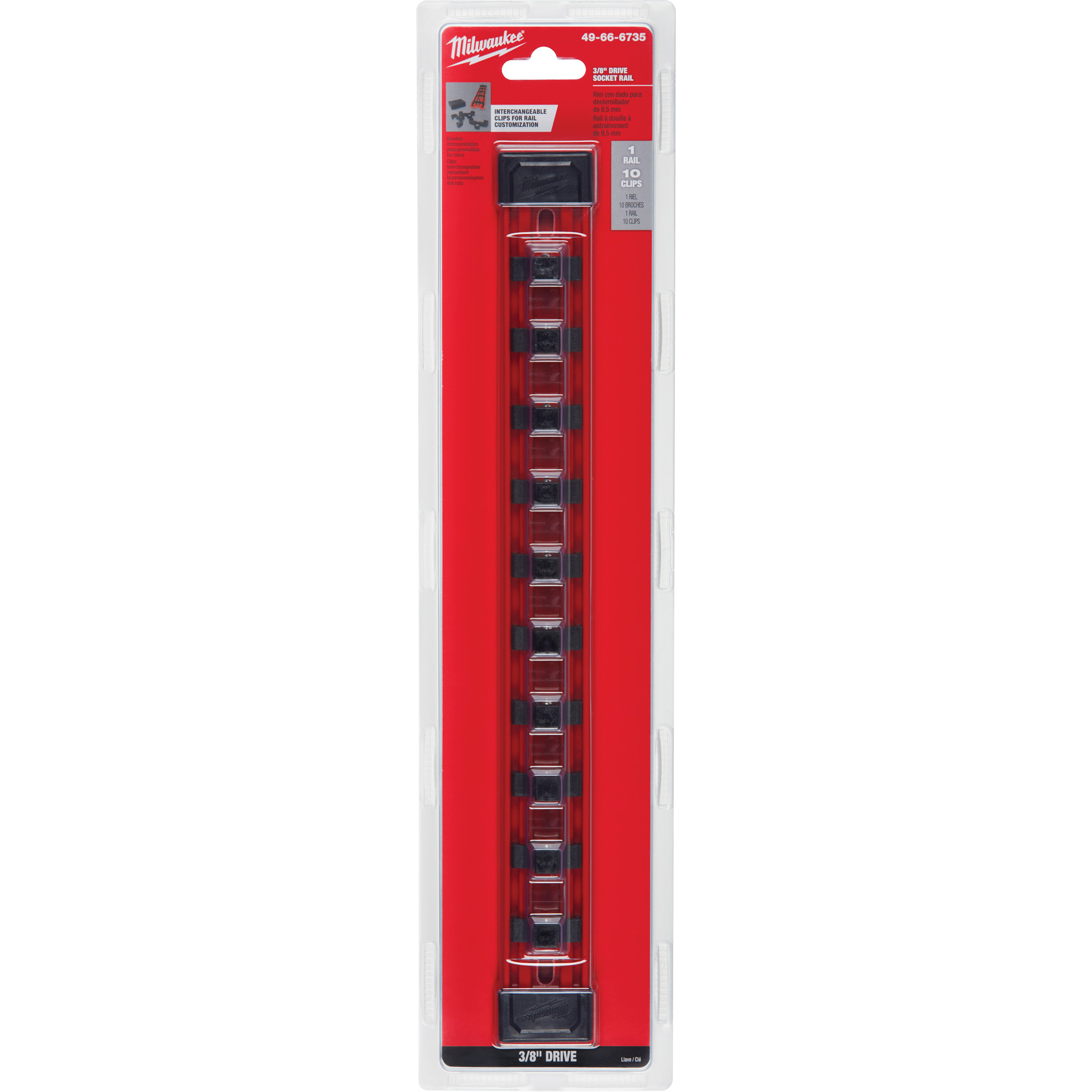 Rail à douille pour outil 3/8"