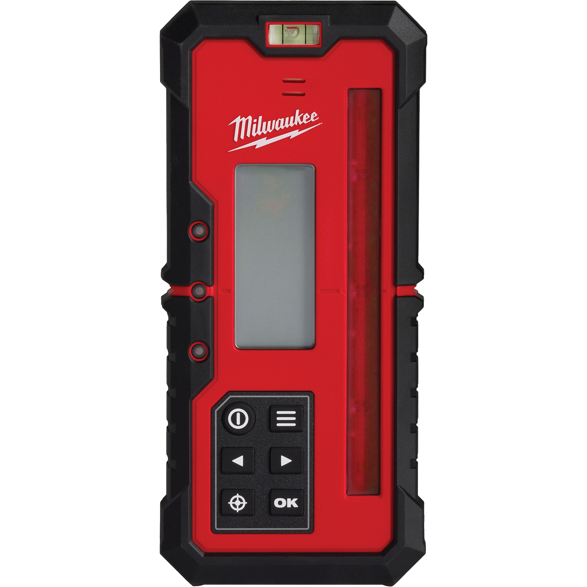 Récepteur laser double pente rotatif à extérieur rouge