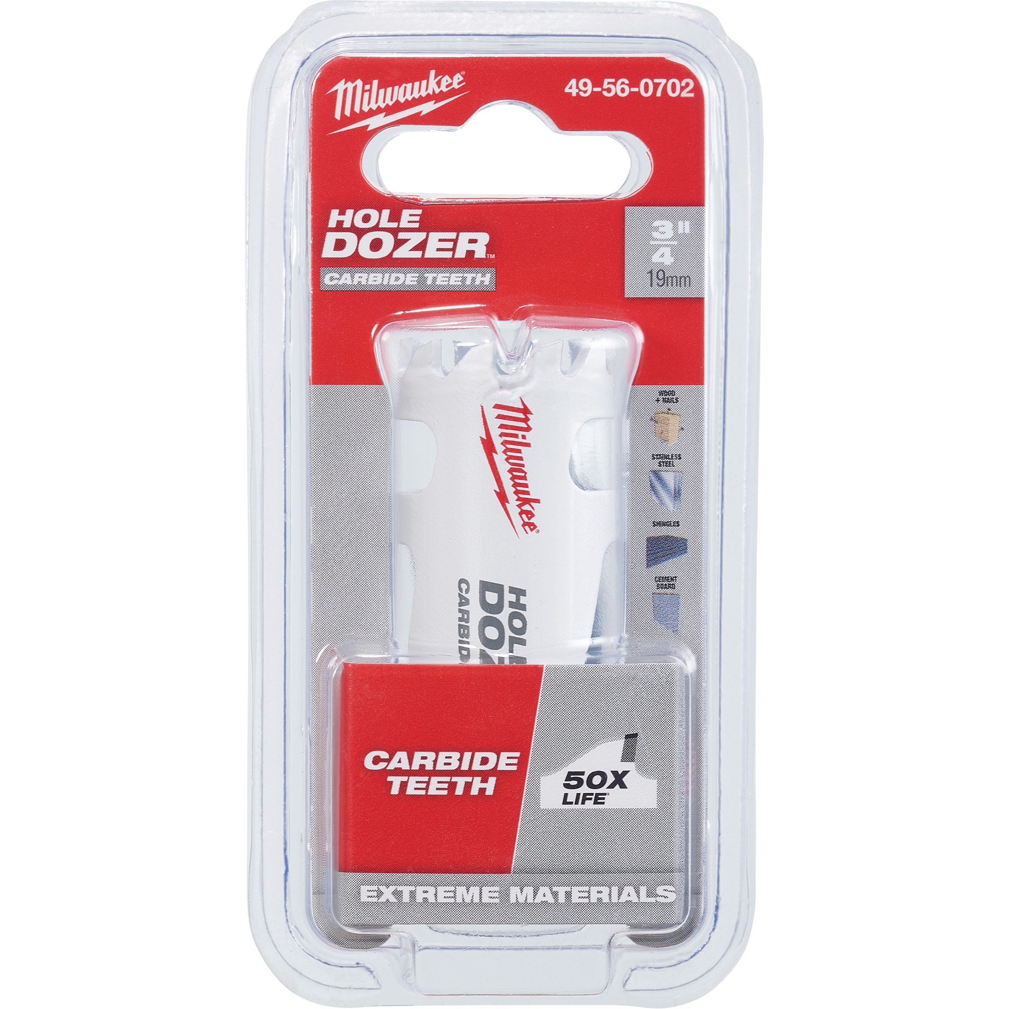 Scie-cloche au carbure Hole DozerMC, 3/4", Profondeur de la coupe 1-5/8", Carbure