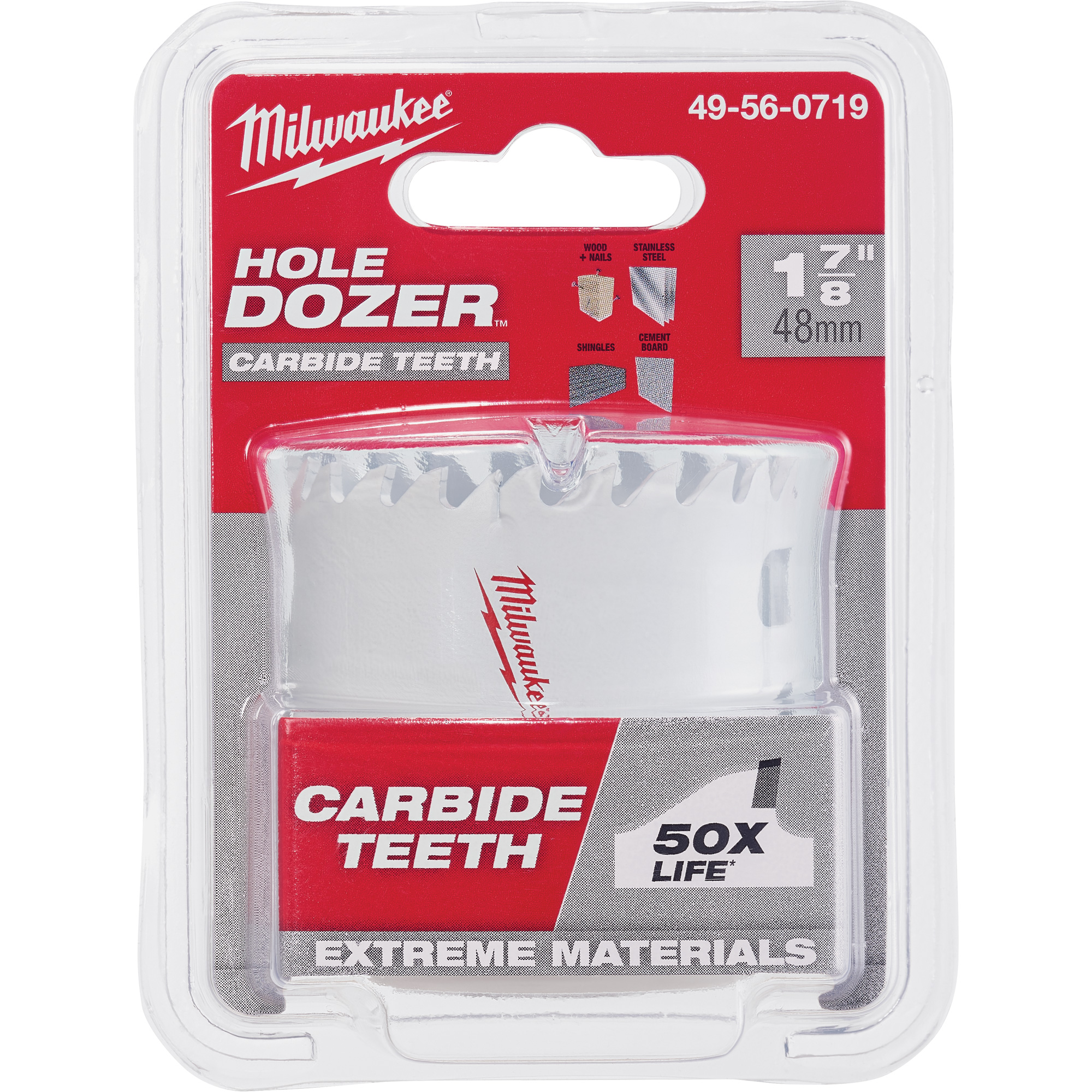 Scie cloche Hole DozerMC, 1-7/8", Profondeur de la coupe 1-5/8", Carbure