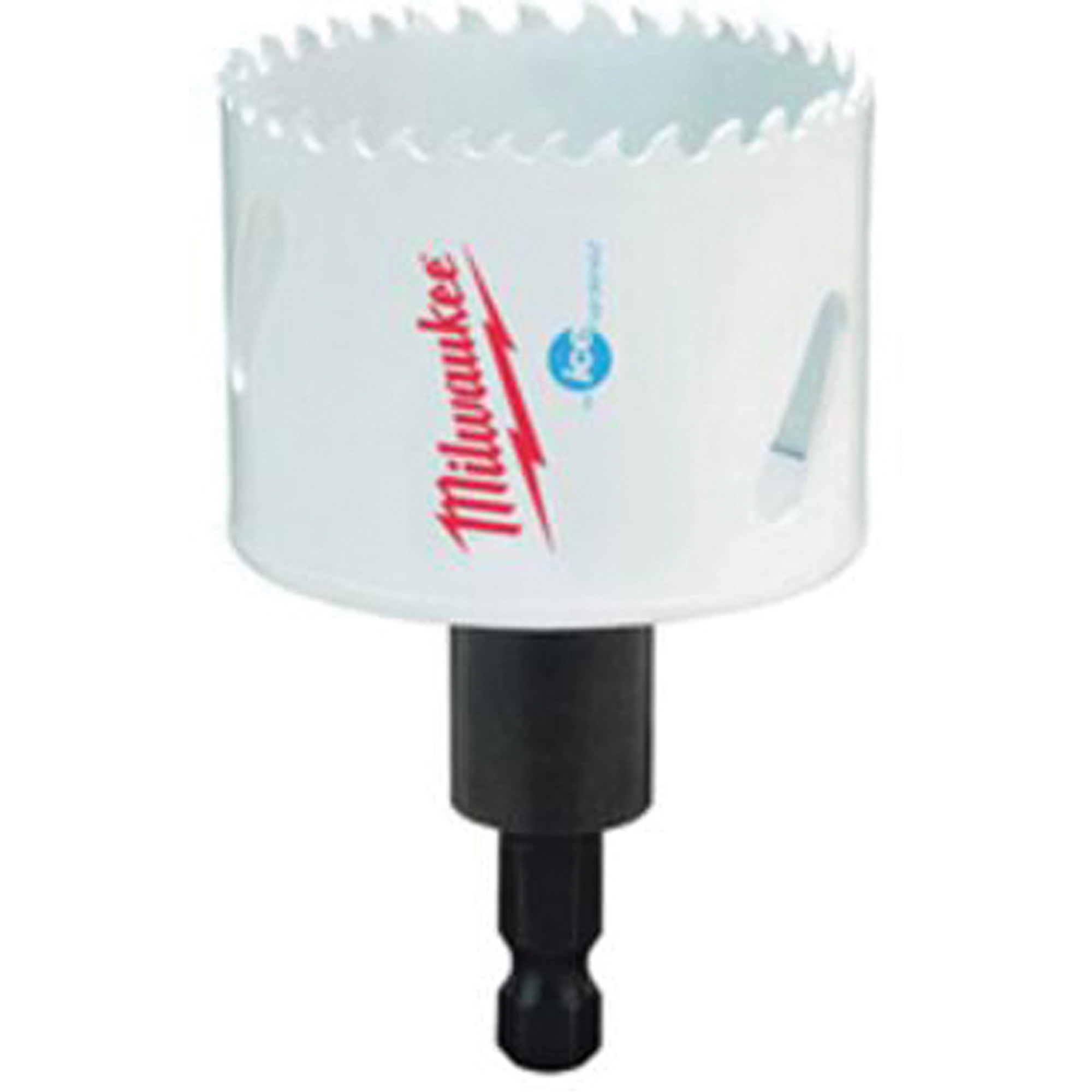 Scie-cloche Hole DozerMC avec arbre, 2-1/8", Profondeur de la coupe 1-5/8", Bimétal