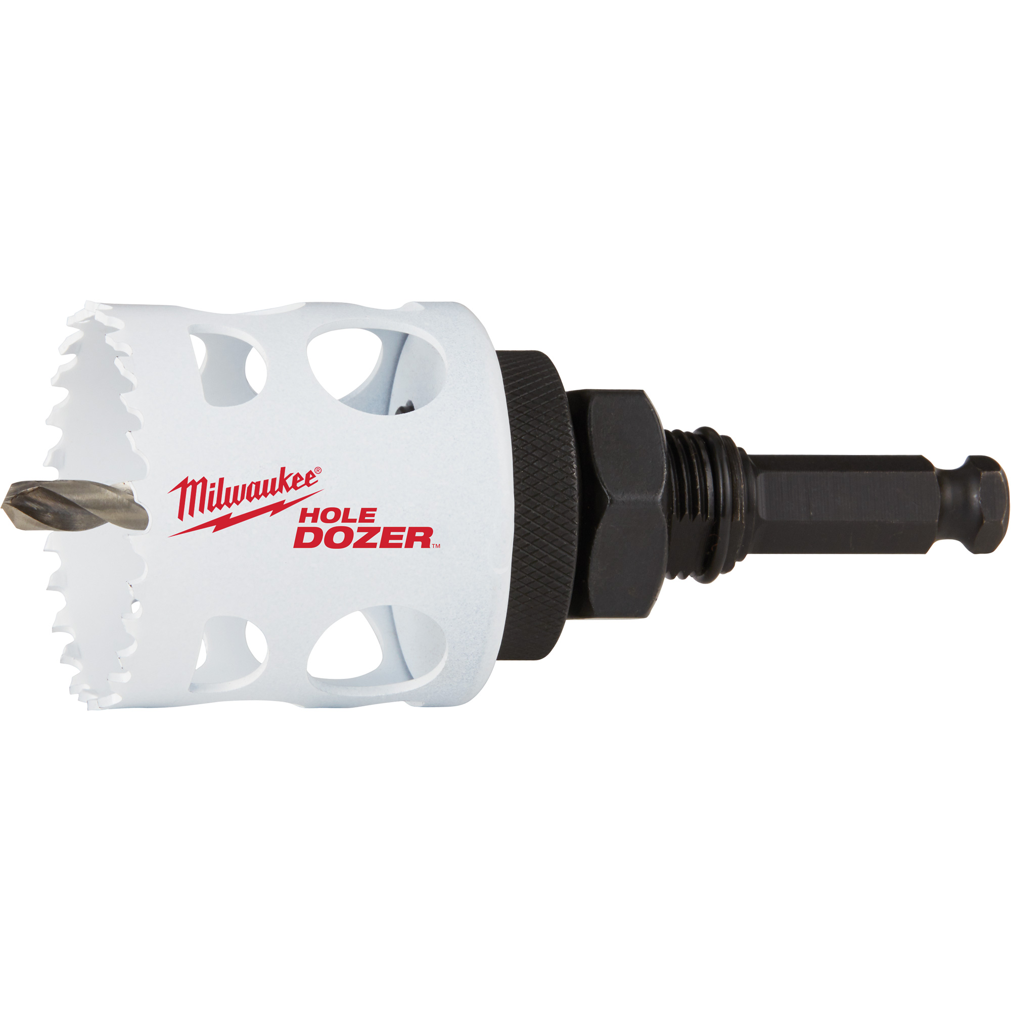 Scie-cloche Hole DozerMC avec arbre, 2", Profondeur de la coupe 1-5/8", Bimétal