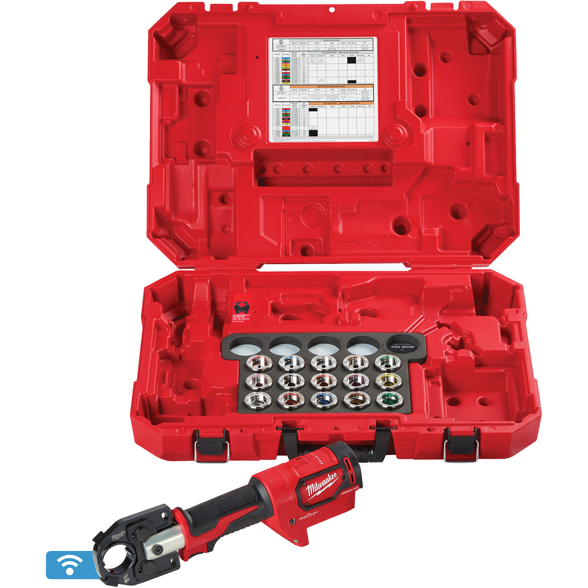 Sertisseuse M18MC FORCE LOGICMC 600 MCM avec matrices #8 - 600 MCM Cu