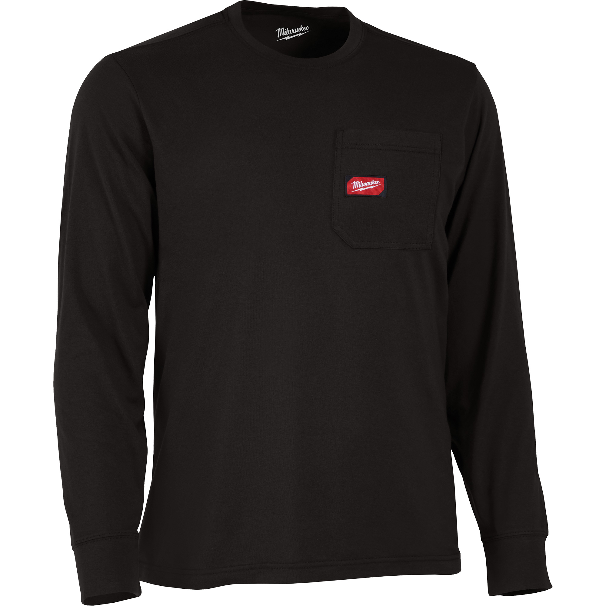T-shirt à manches longues avec poches GridironMC, Hommes, 3T-Grand, Noir