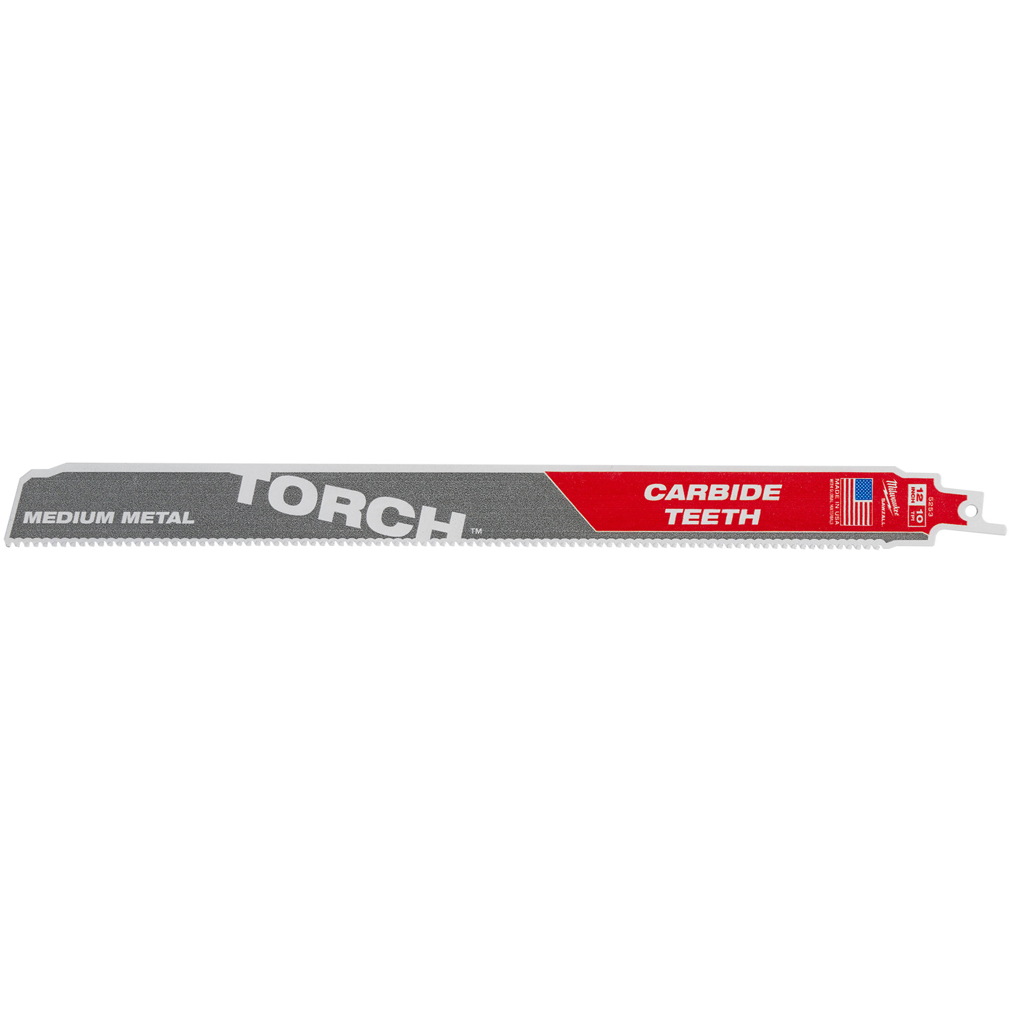 TORCHMC avec dents au carbure pour métal moyen, Carbure, 10 Dents par pouce, 12" lo x 1" la