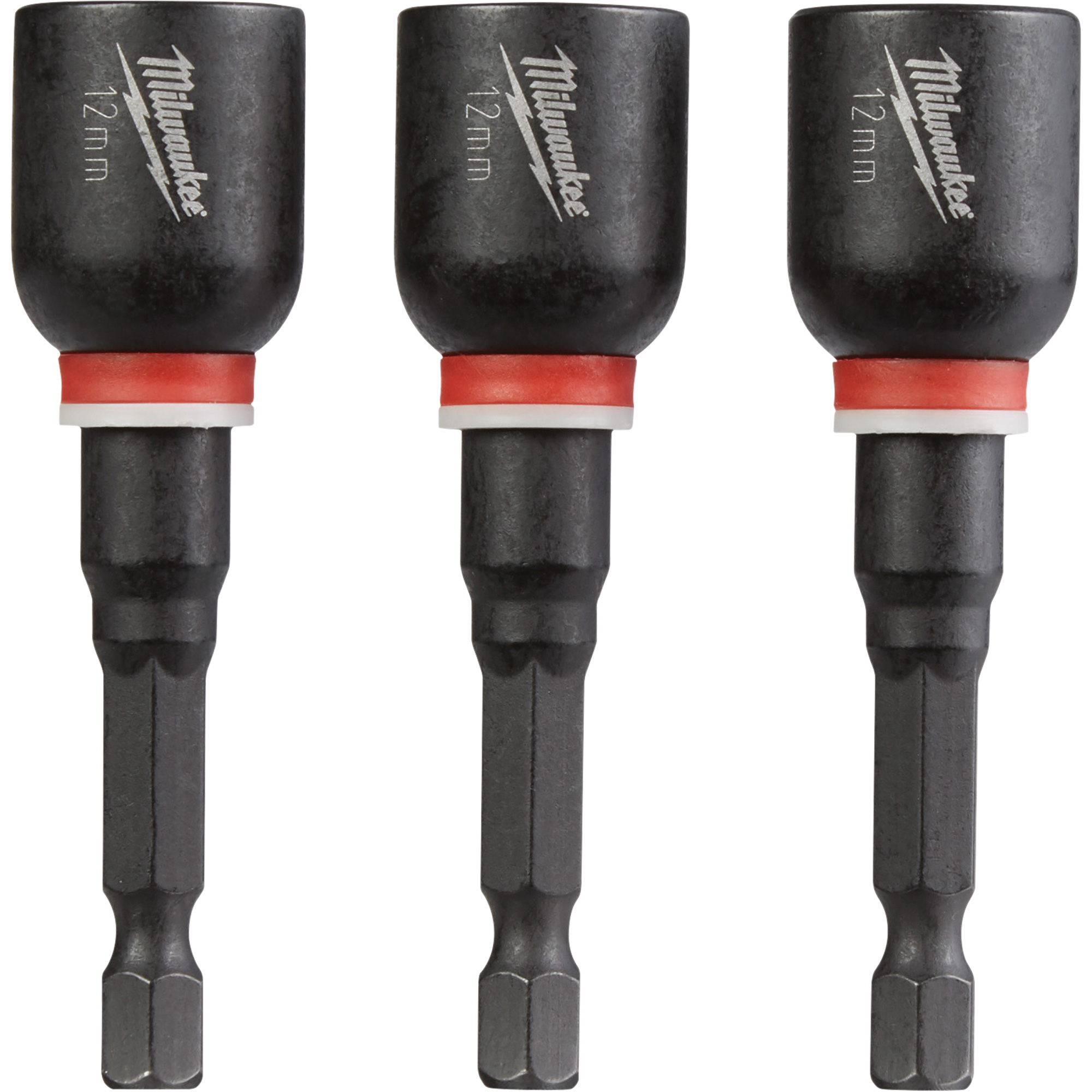 Tourne-écrou ShockwaveMC Impact DutyMC, Embout 1/4", Prise 12 mm, 2-9/16" lo, Magnétique