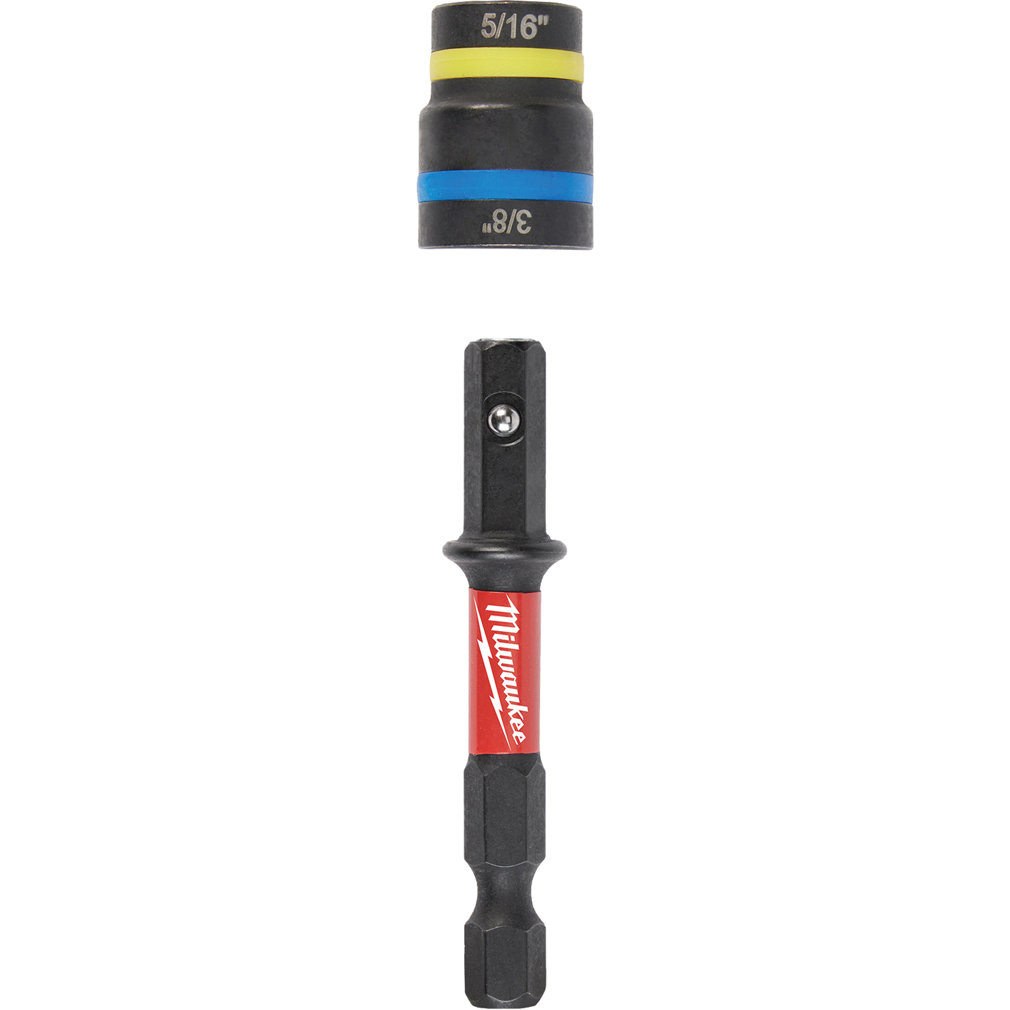 Tourne-écrous 2-en-1 Shockwave Impact DutyMC Quik-ClearMC, 5/16"/3/8" prise, 2-1/2" lo, Magnétique