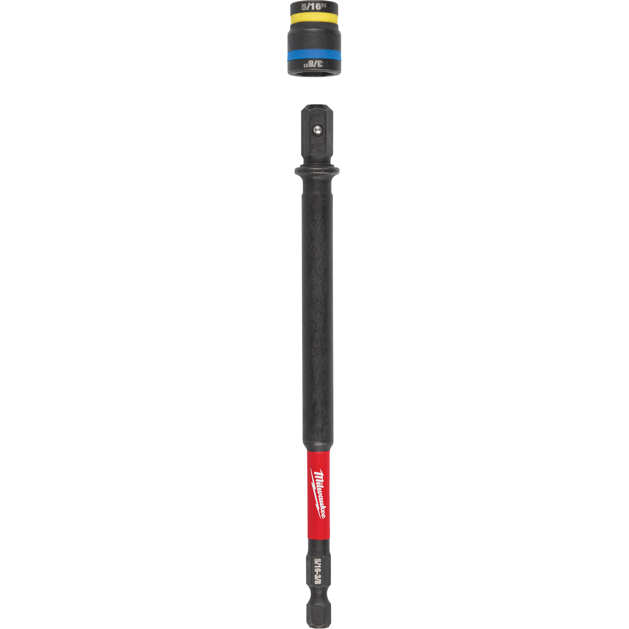 Tournevis à douille à chocs 5/16" et 3/8" QUIK-CLEARMC 2-en-1 SHOCKWAVEMC, 1/4" prise, 6" lo, Magnétique