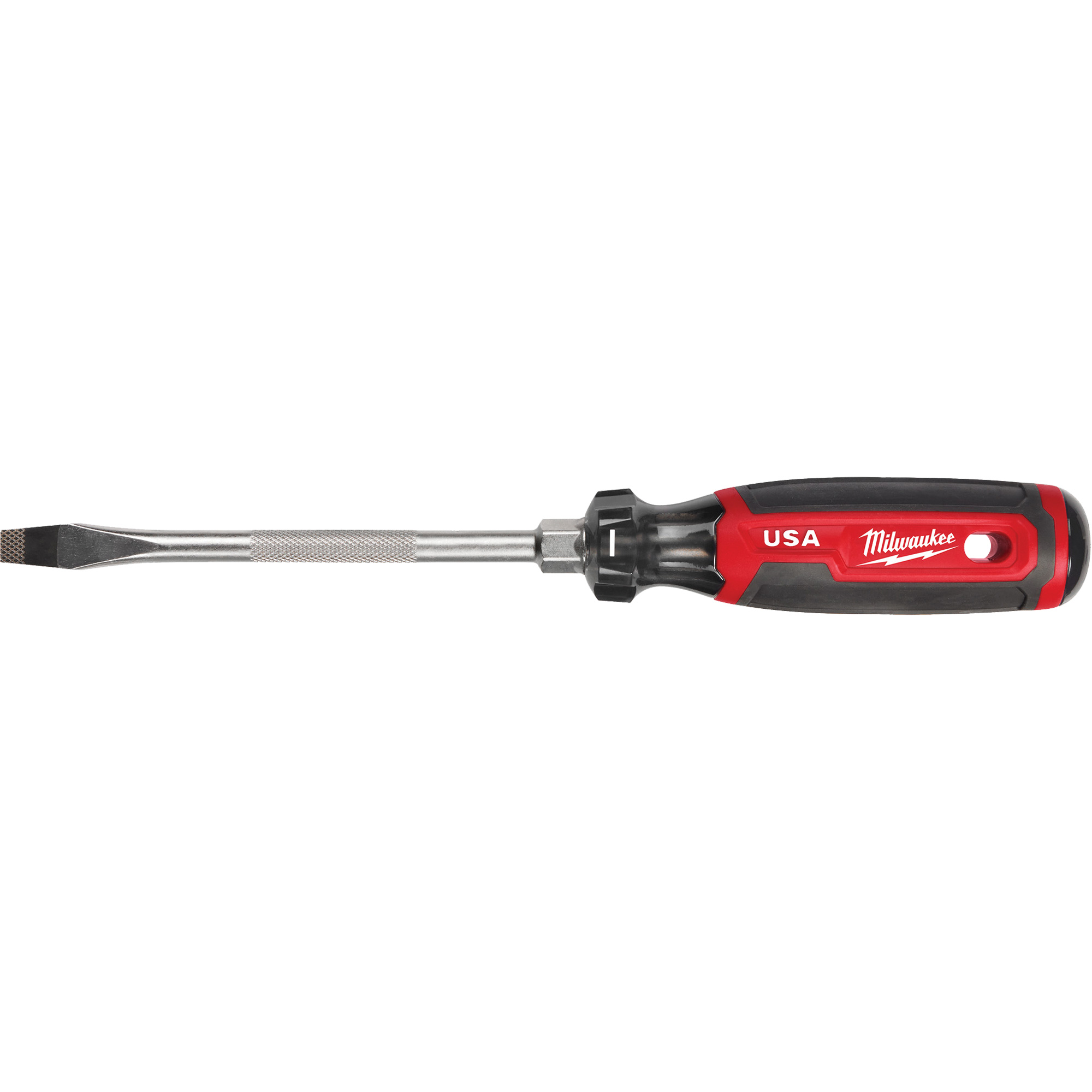 Tournevis à fente, Tige de 5/16", Ronde, 279 mm lo, Prise en Coussinée