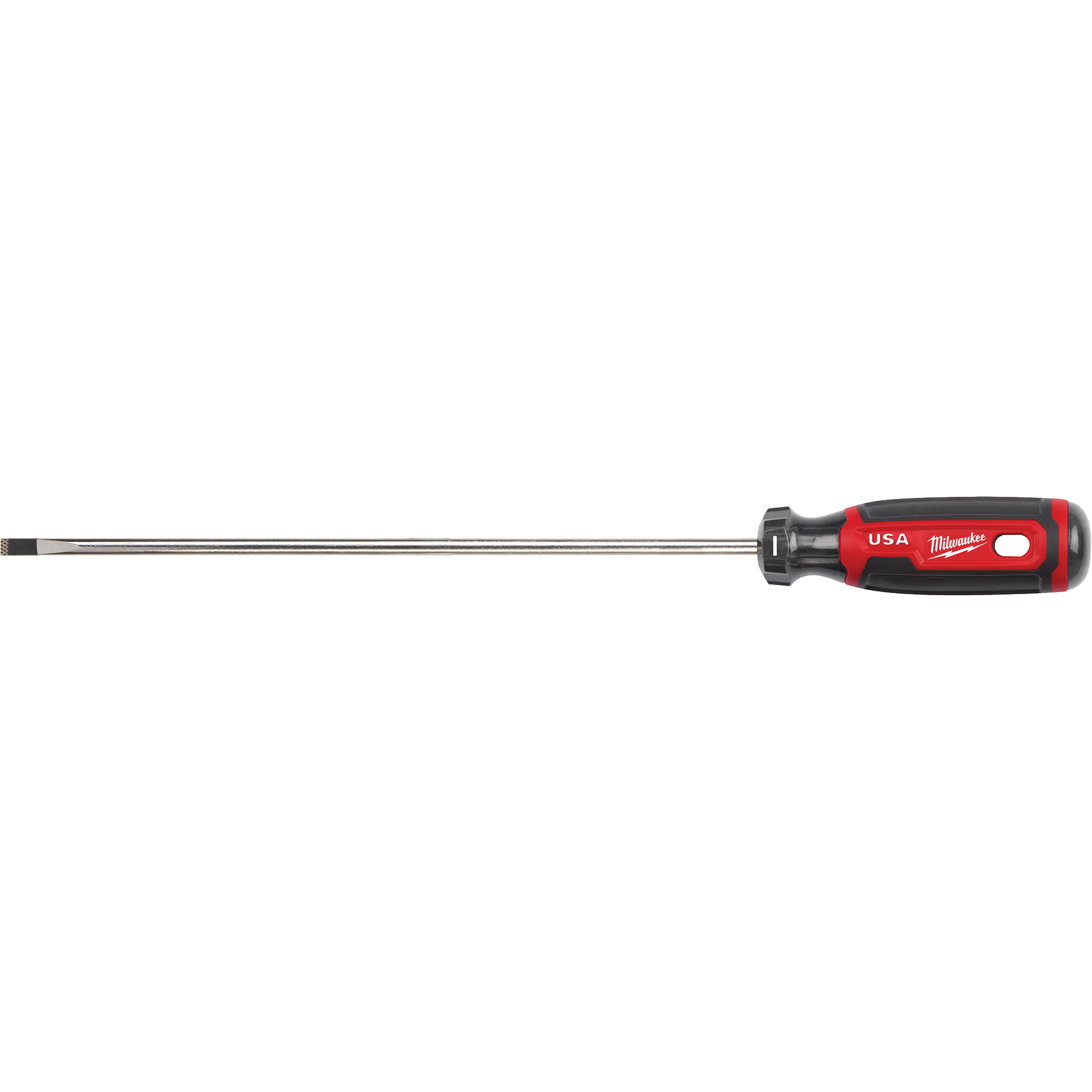 Tournevis d’ébéniste, Tige de 1/4", Ronde, 363 mm lo, Prise en Coussinée