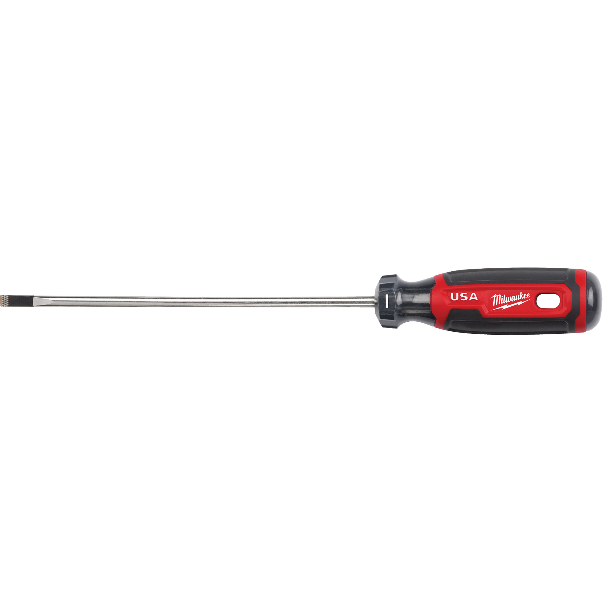 Tournevis d’ébéniste, Tige de 3/16", Ronde, 254 mm lo, Prise en Coussinée