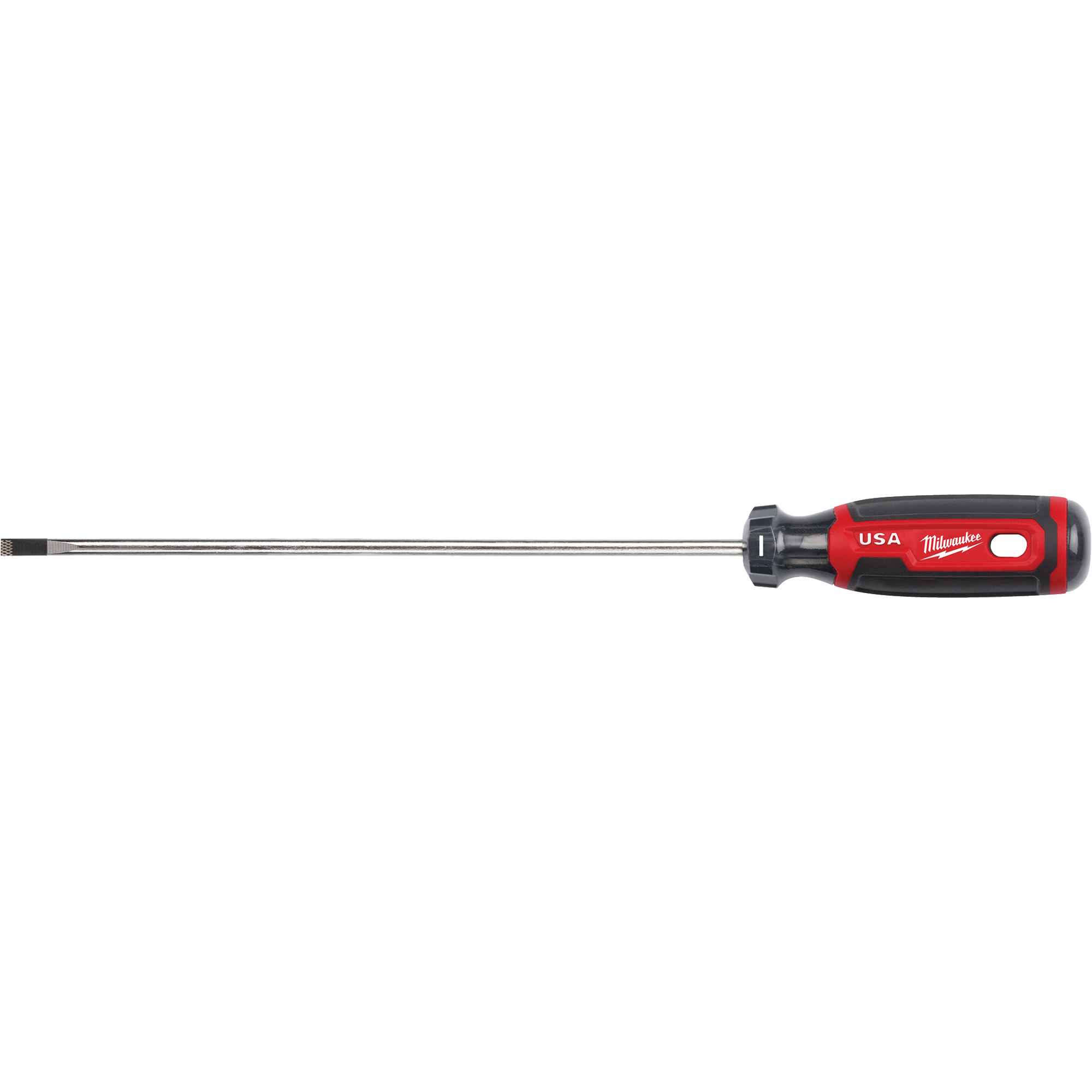 Tournevis d’ébéniste, Tige de 3/16", Ronde, 279 mm lo, Prise en Coussinée