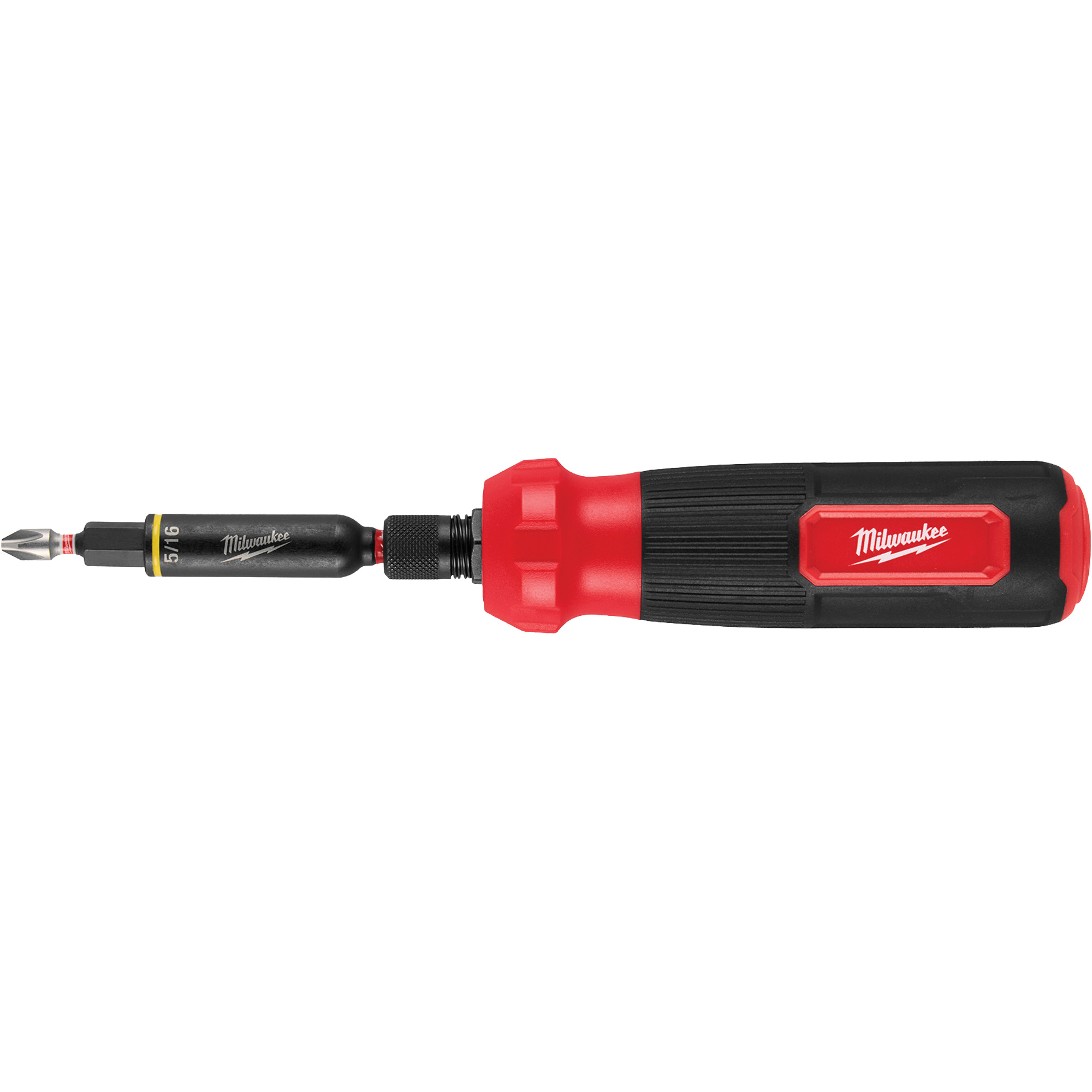 Tournevis multi-usage 8-en-1 avec embouts et tourne-écrous à chocs SHOCKWAVEMC, 8-1/3" lo, Prise Coussinée