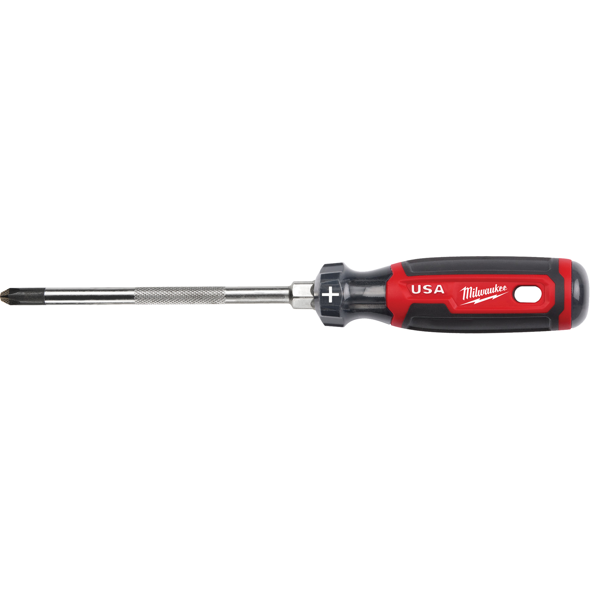 Tournevis Phillips, Tige de #3, Ronde, 279 mm lo, Prise en Coussinée