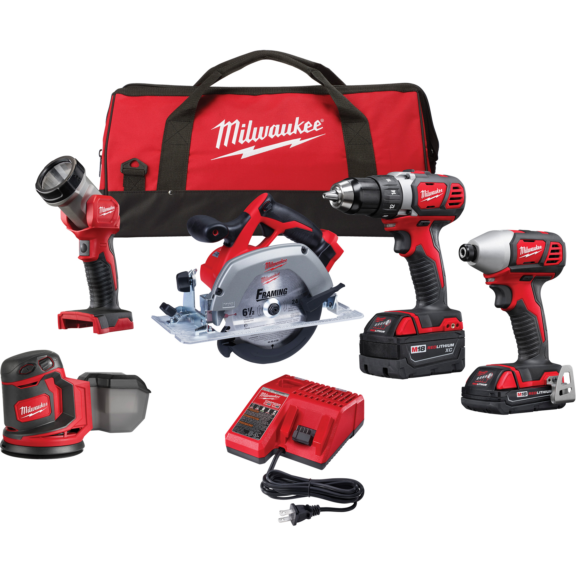 Trousse 5 pièces d’outil combiné M18MC, Lithium-ion, 18 V