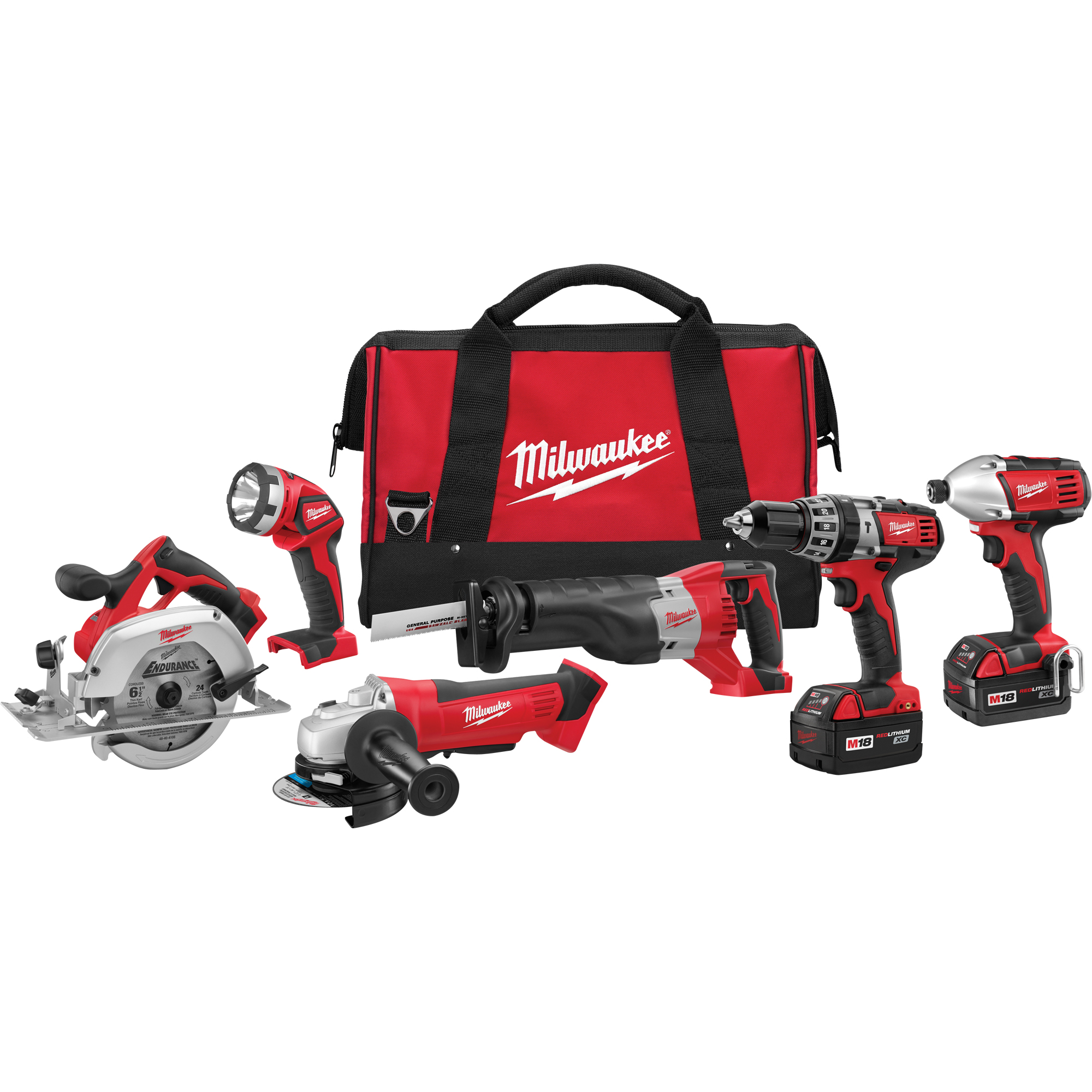 Trousse combinée à 6 outils sans fil M18MC, Lithium-ion, 18 V