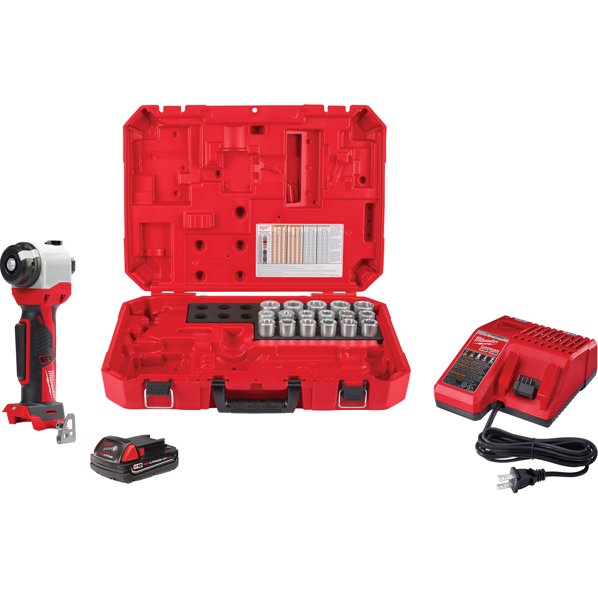 Trousse de pince à dénuder M18MC avec 17 bagues en cuivre THHN/XHHW