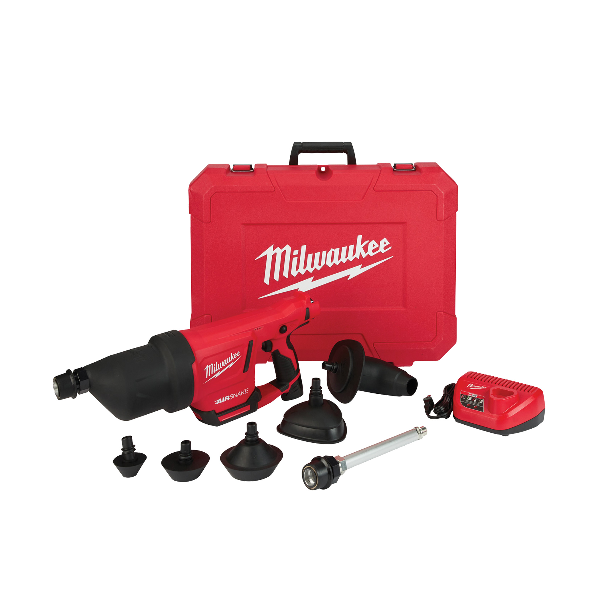 Trousse de pistolet à air de nettoyage de drain M12MC AirsnakeMC, Électrique