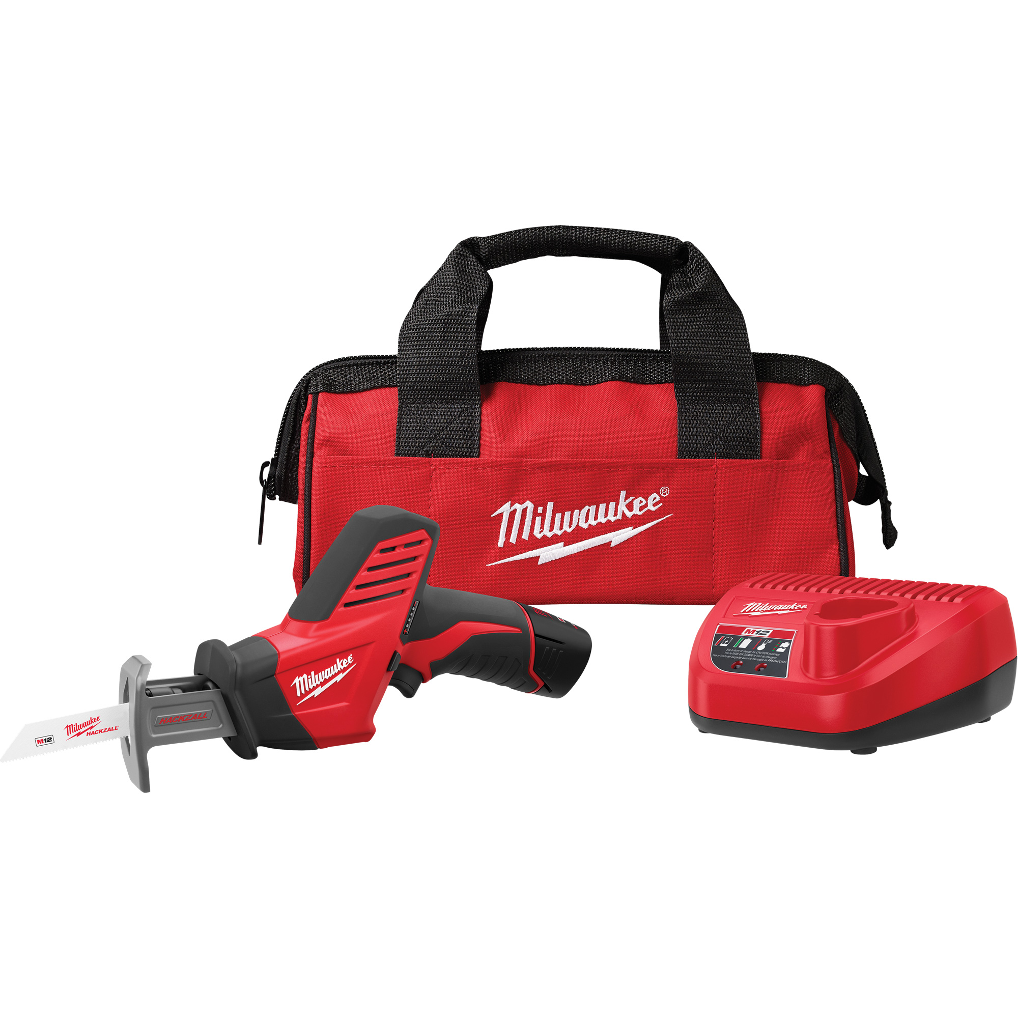 Trousse de scie alternative M12MC HackzallMD, 12 V, Lithium-ion Bloc-pile, 0 - 3000 coups/min