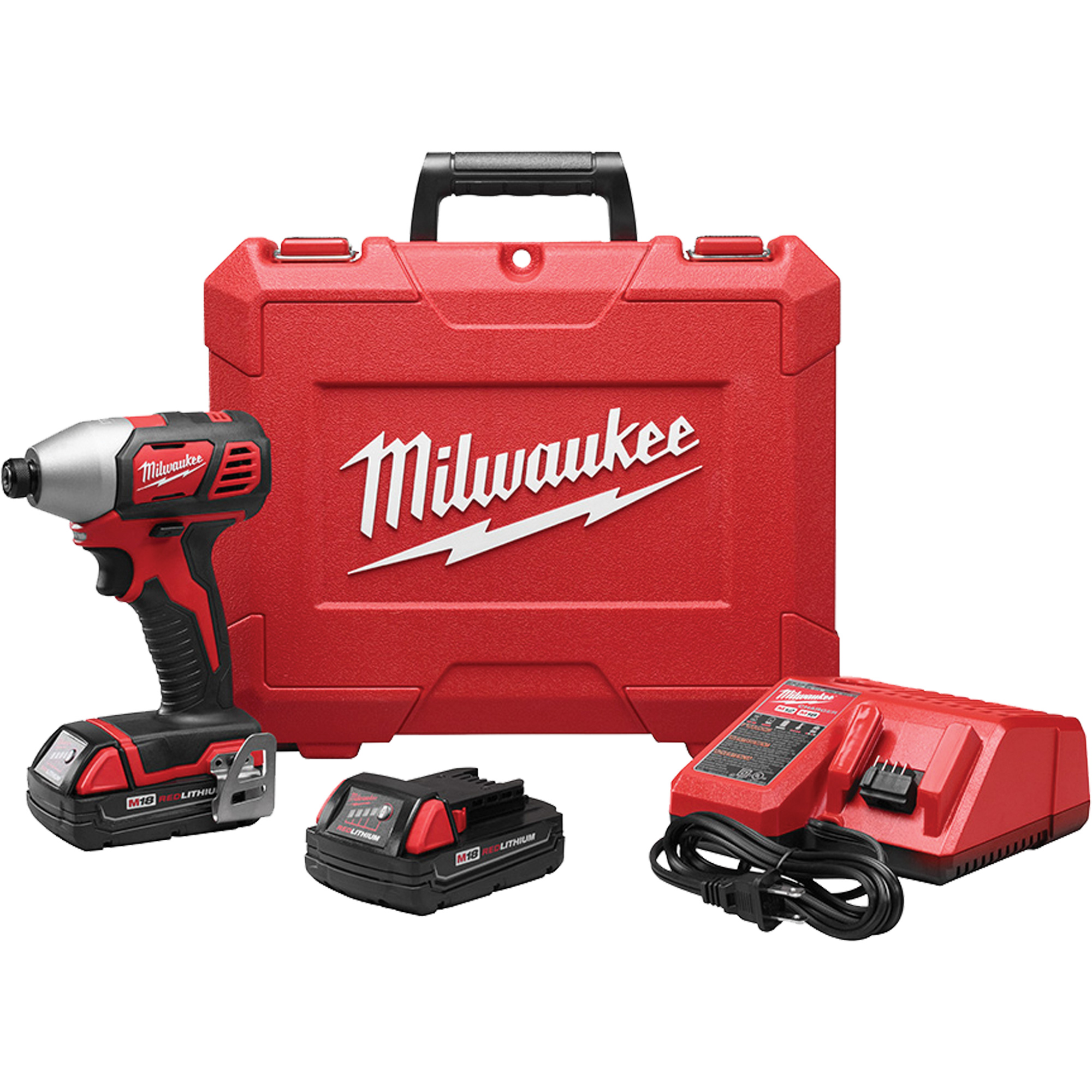 Trousse de tournevis à percussion hexagonal M18MC, 1/4", 1500 lb-po Couple max., 18 V, Lithium-ion