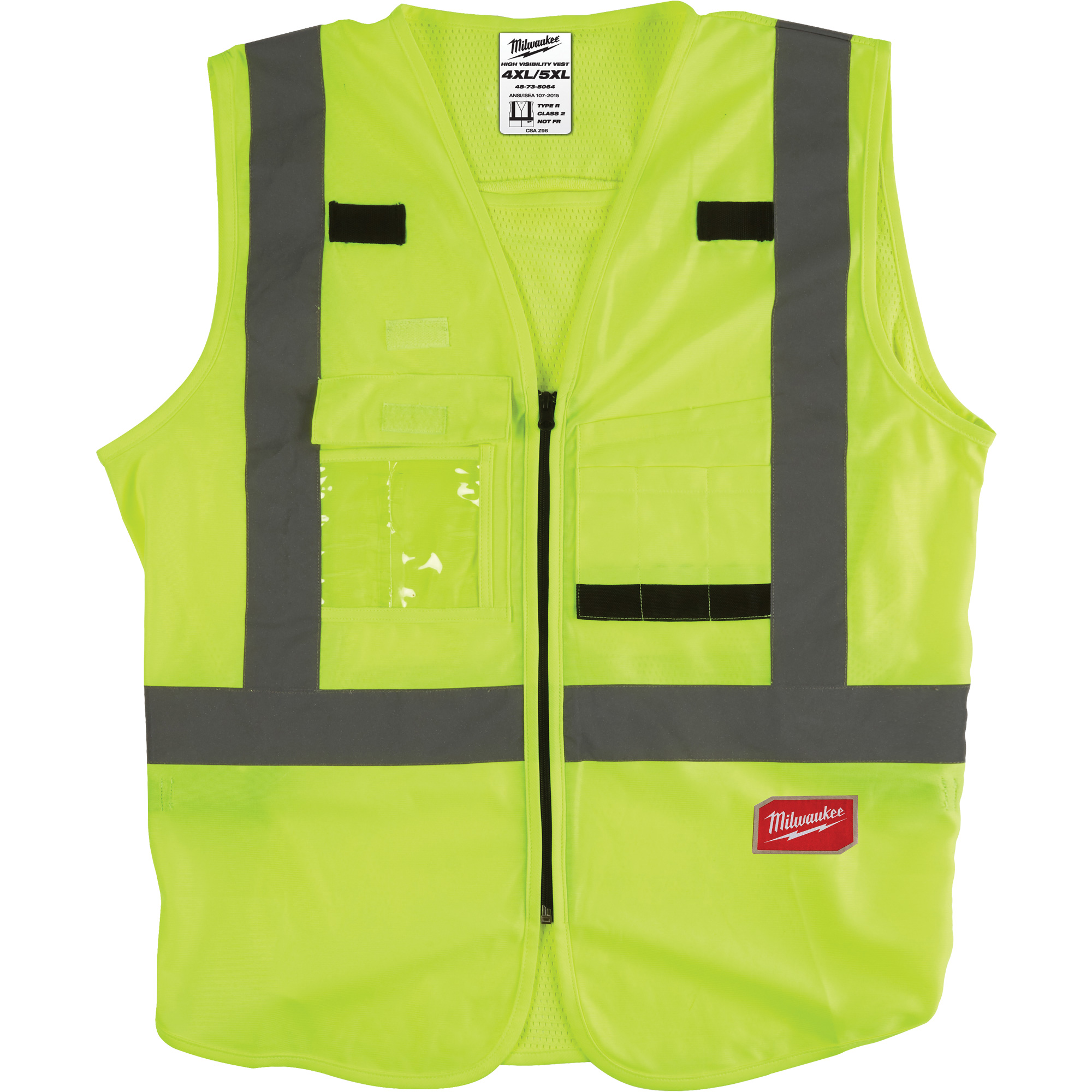 Veste de sécurité, Jaune lime haute visibilité, Grand/T-Grand
