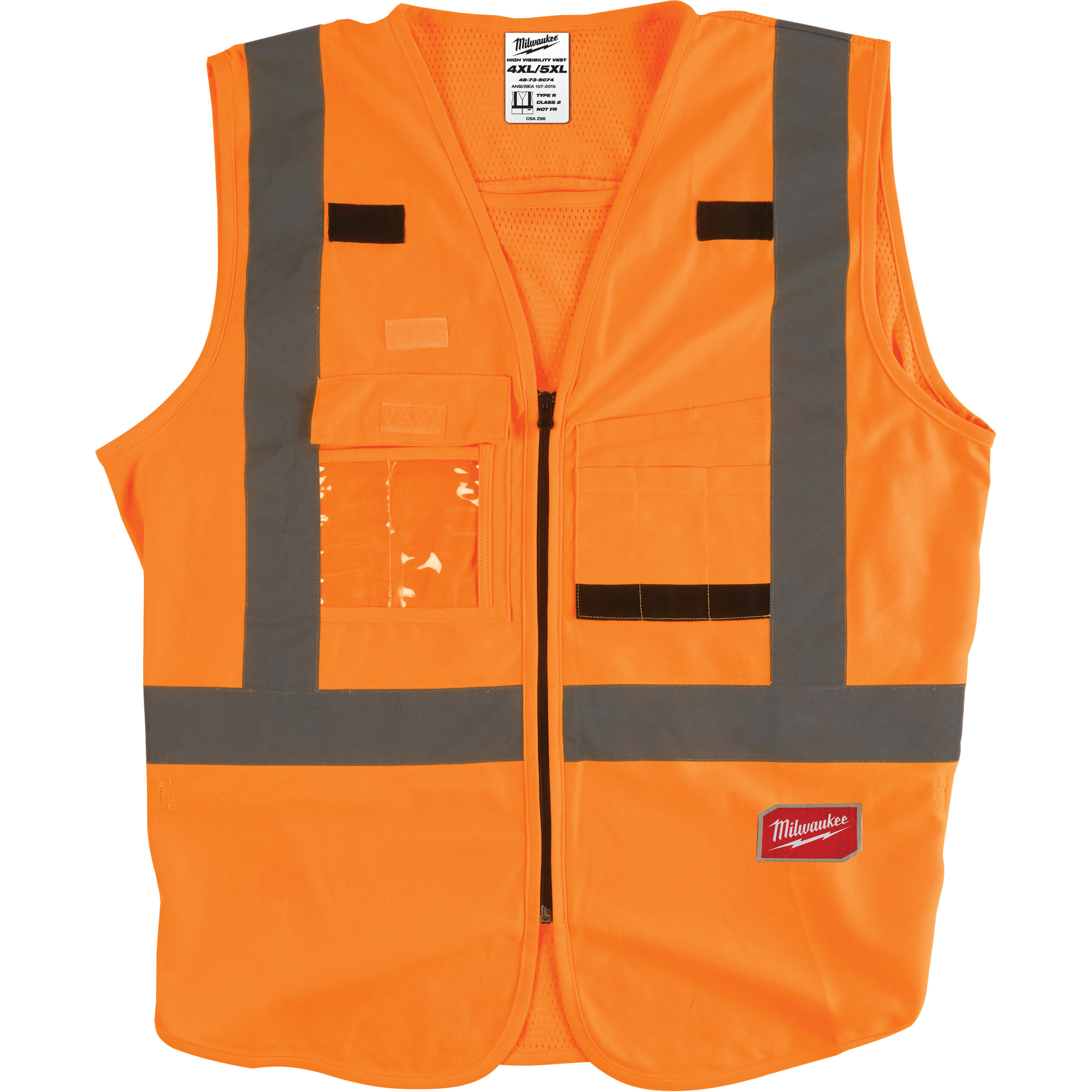 Veste de sécurité, Orange haute visibilité, 4T-Grand/5T-Grand
