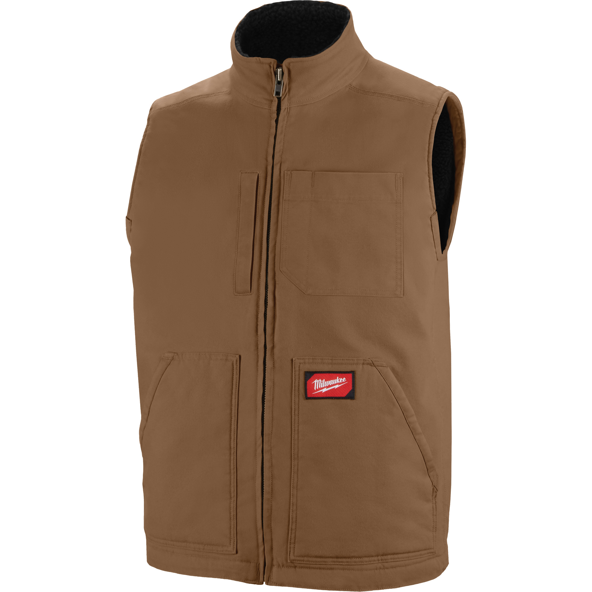 Veste doublée en sherpa ultra-résistante, Hommes, 2T-Grand, Brun
