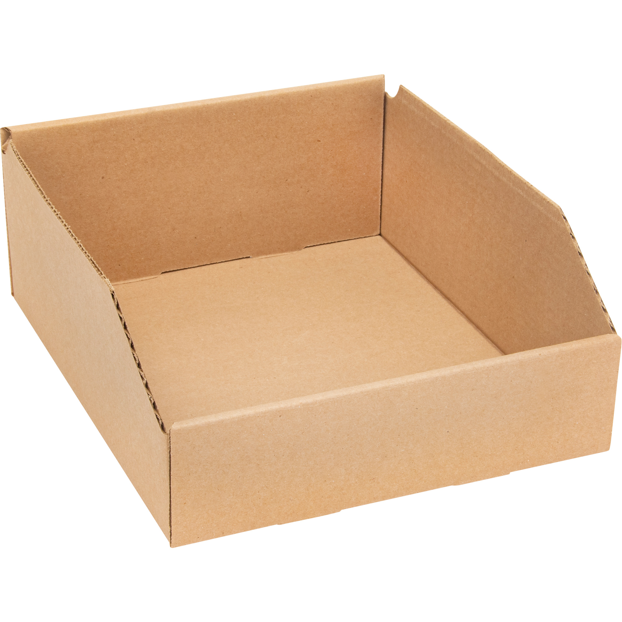 Boîtes profondes en carton ondulé, 11-3/4" la x 11-1/4" p x 4-1/2" h, Beige