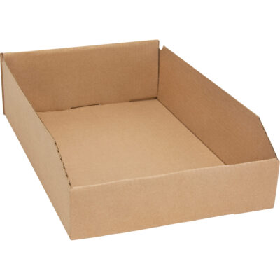 Boîtes profondes en carton ondulé, 11-3/4" la x 17-1/4" p x 4-1/2" h, Beige